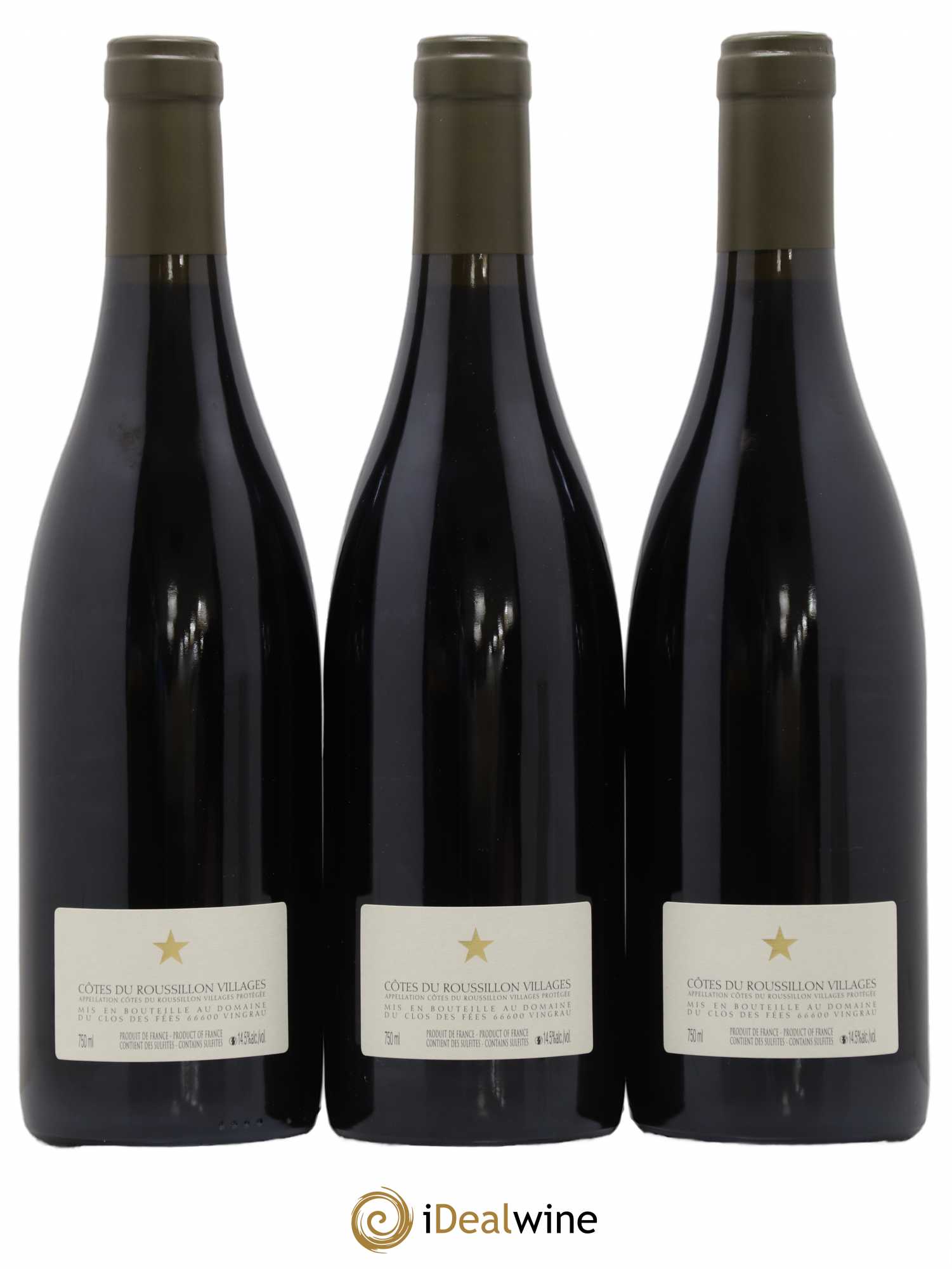 Côtes du Roussillon Villages Clos des Fées Hervé Bizeul 2014 - Lot de 3 bouteilles - 1