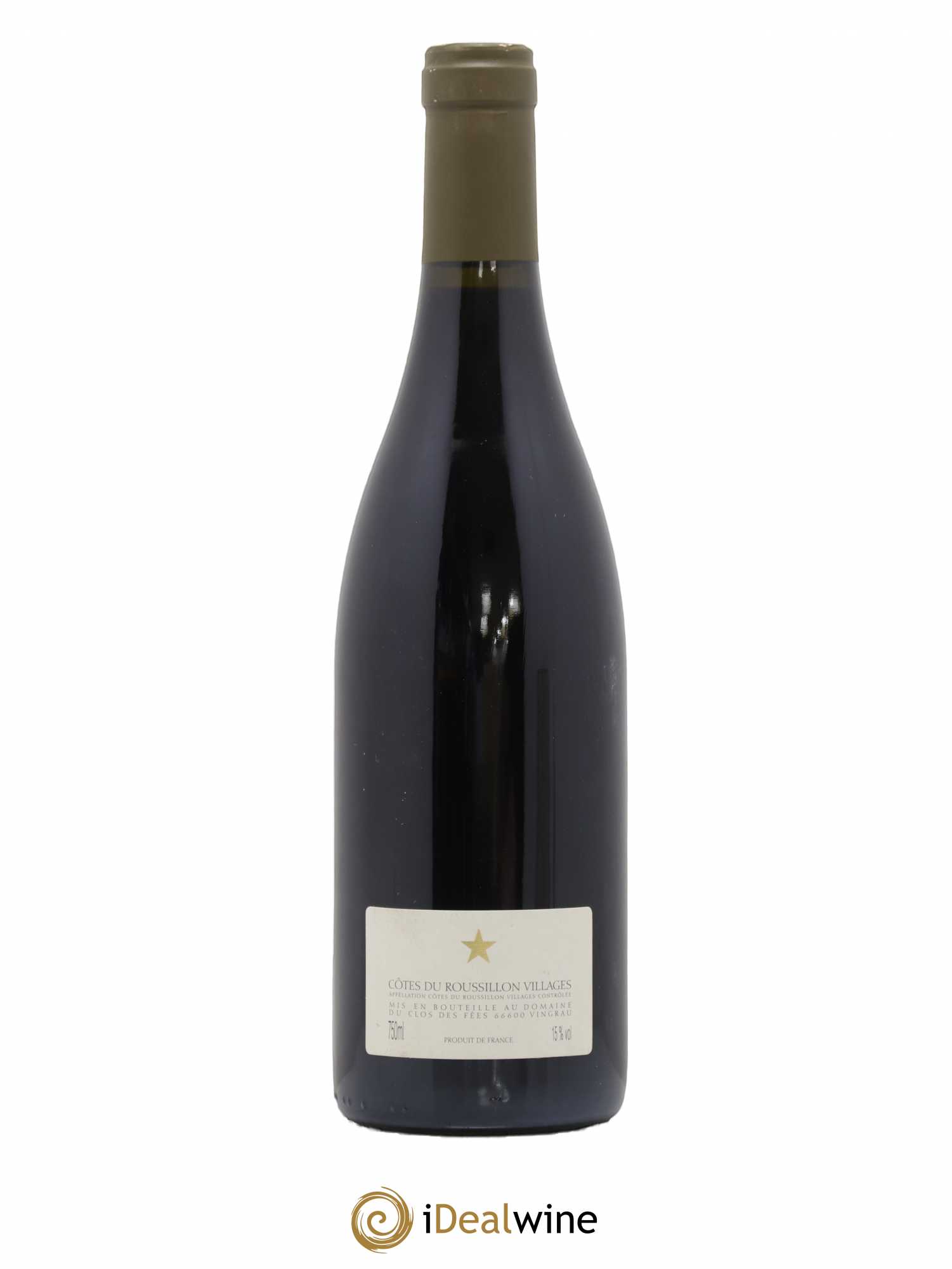 Côtes du Roussillon Villages Clos des Fées Hervé Bizeul 2002 - Lot de 1 bouteille - 1
