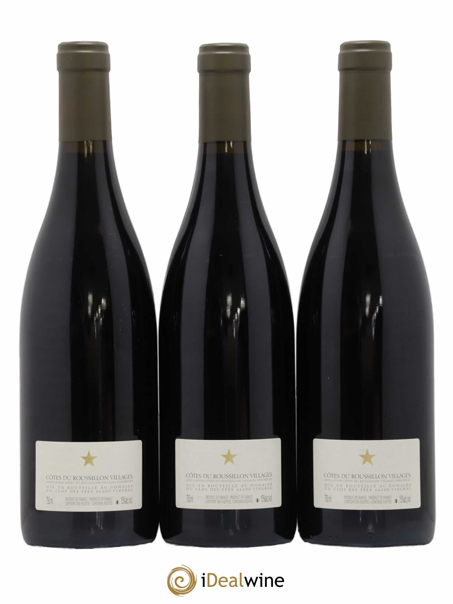 Côtes du Roussillon Villages Clos des Fées Hervé Bizeul 2009 - Lot de 3 bouteilles - 1