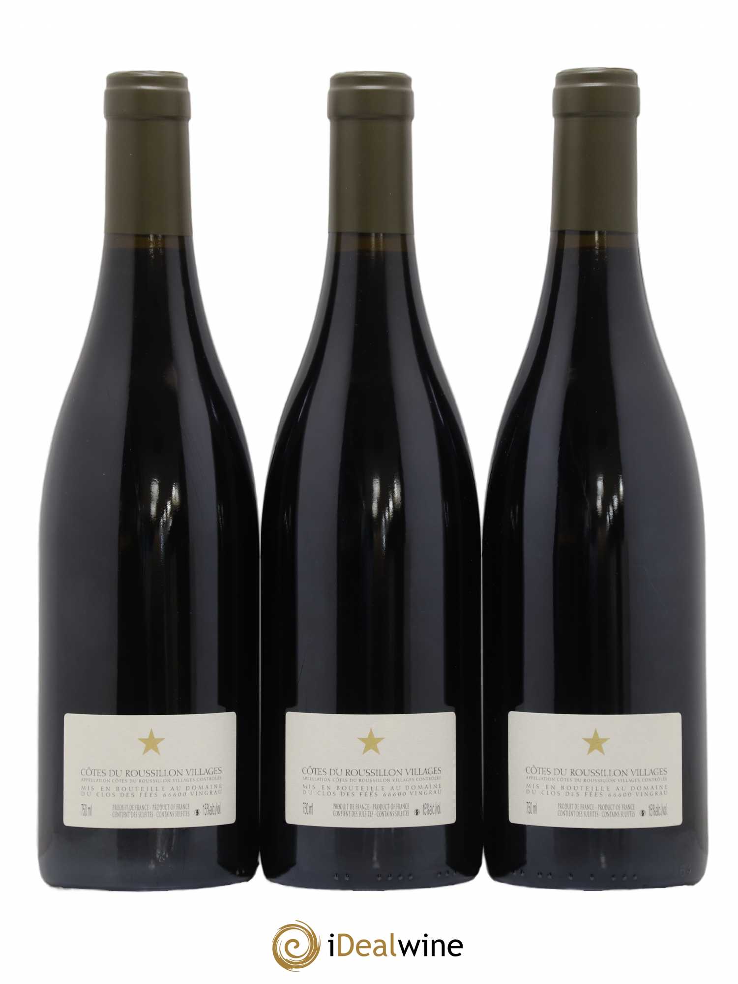 Côtes du Roussillon Villages Clos des Fées Hervé Bizeul 2010 - Lot de 3 bouteilles - 1