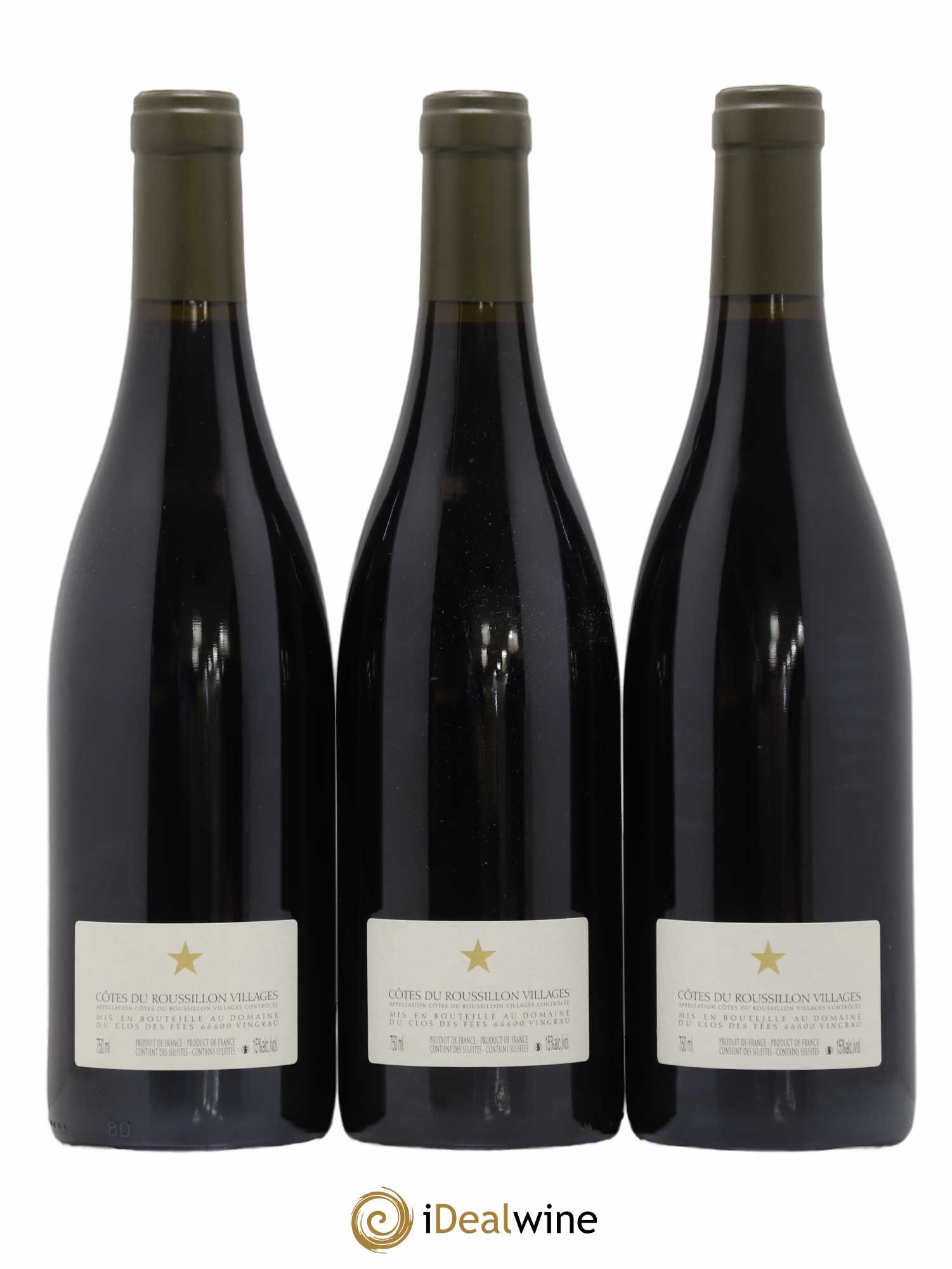 Côtes du Roussillon Villages Clos des Fées Hervé Bizeul 2010 - Lot de 3 bouteilles - 1