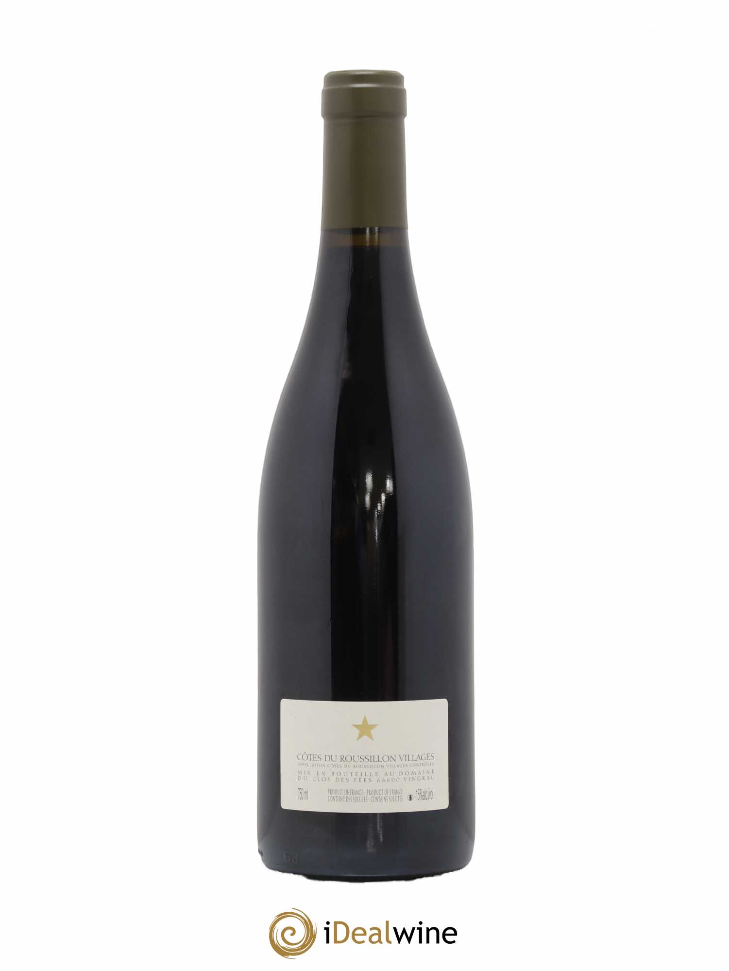 Côtes du Roussillon Villages Clos des Fées Hervé Bizeul 2010 - Lot de 1 bouteille - 1