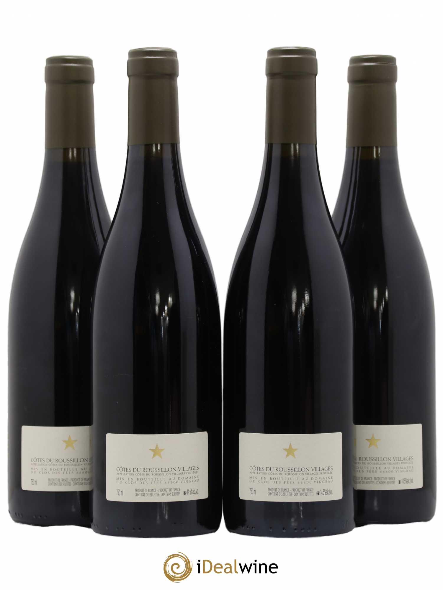 Côtes du Roussillon Villages Clos des Fées Hervé Bizeul 2014 - Lot de 4 bouteilles - 1