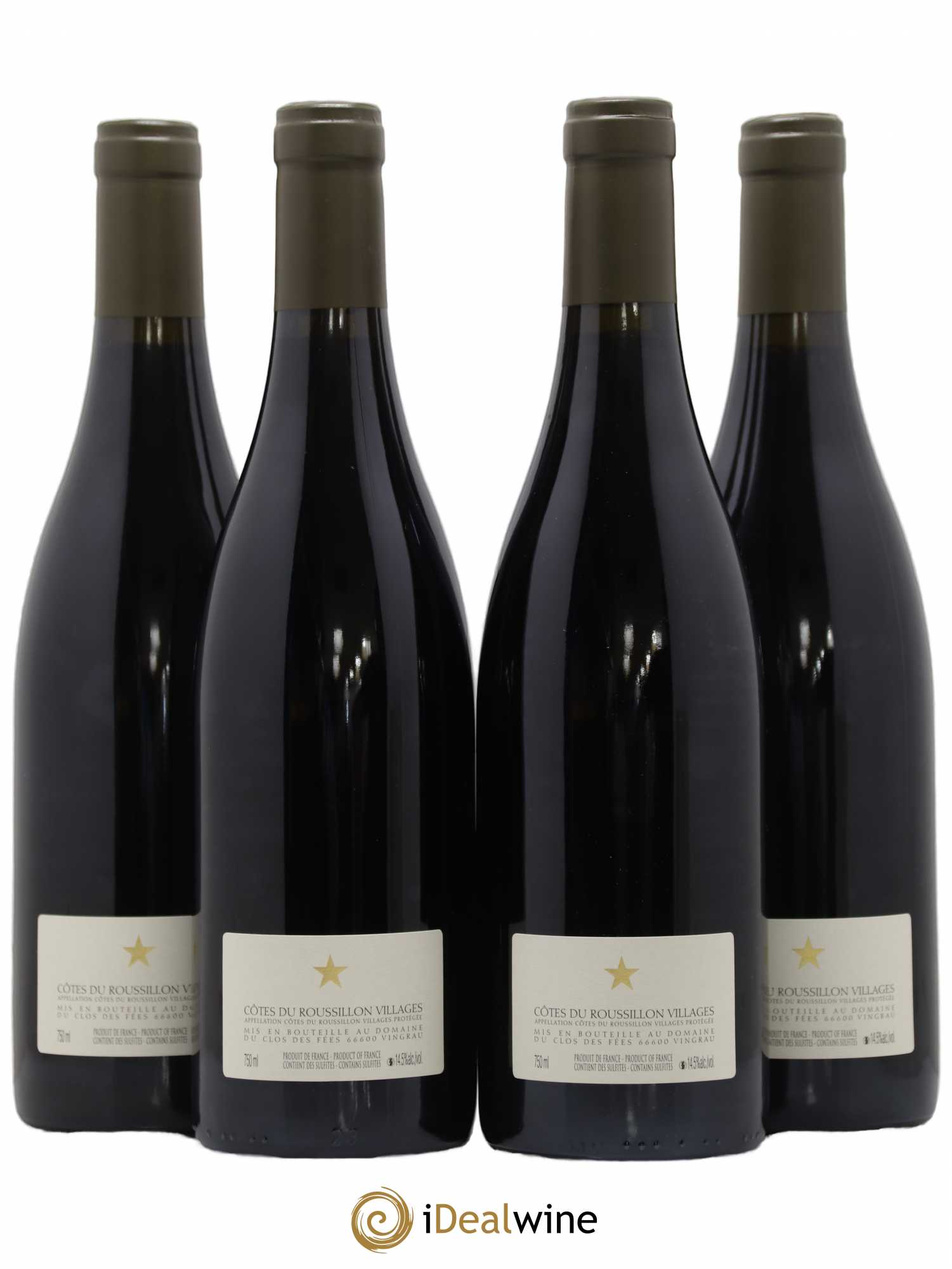 Côtes du Roussillon Villages Clos des Fées Hervé Bizeul 2014 - Lot de 4 bouteilles - 1
