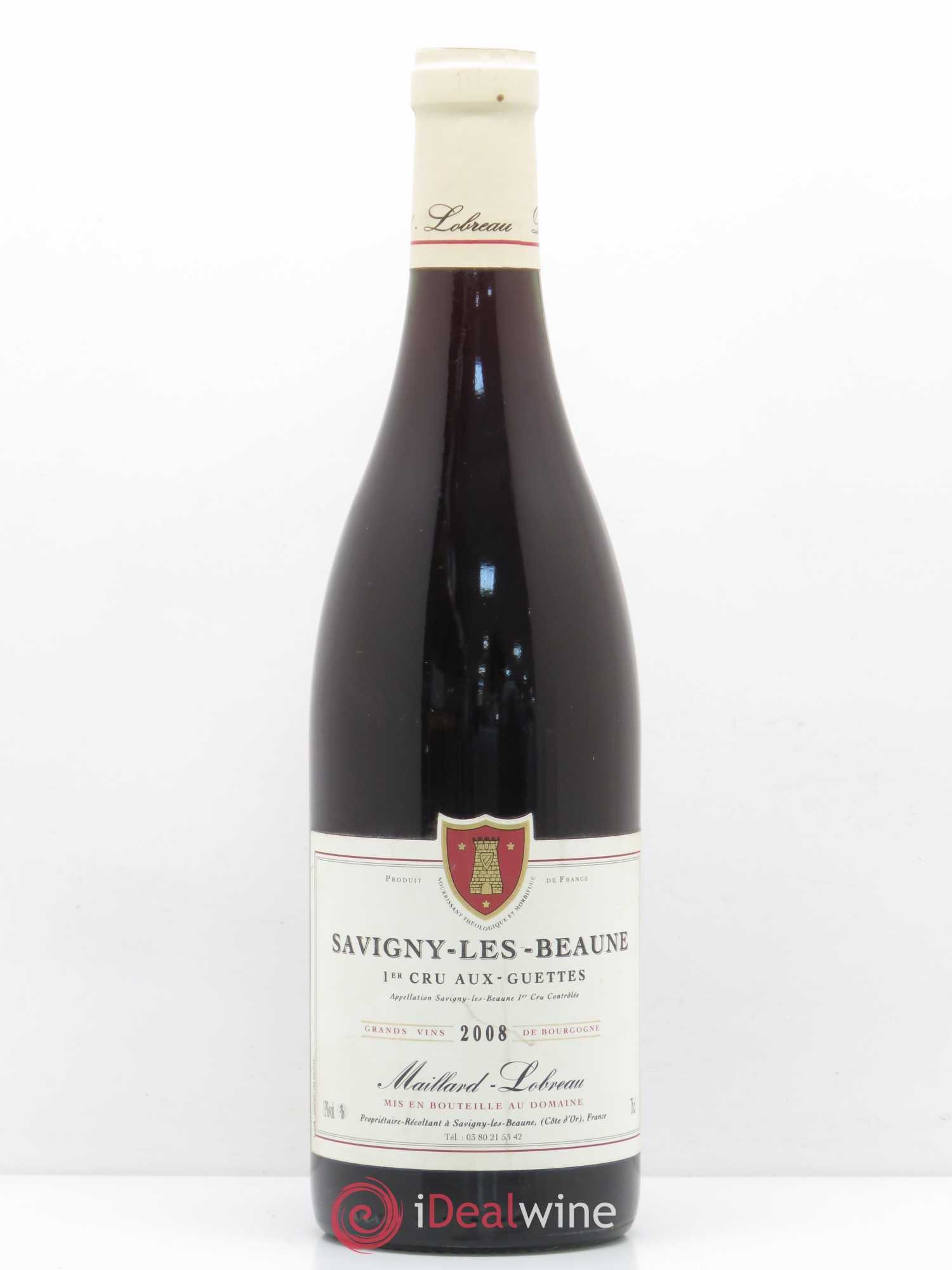 Savigny-lès-Beaune 1er Cru Aux Guettes Domaine Maillard Lobreau 2008 - Posten von 1 Flasche - 0