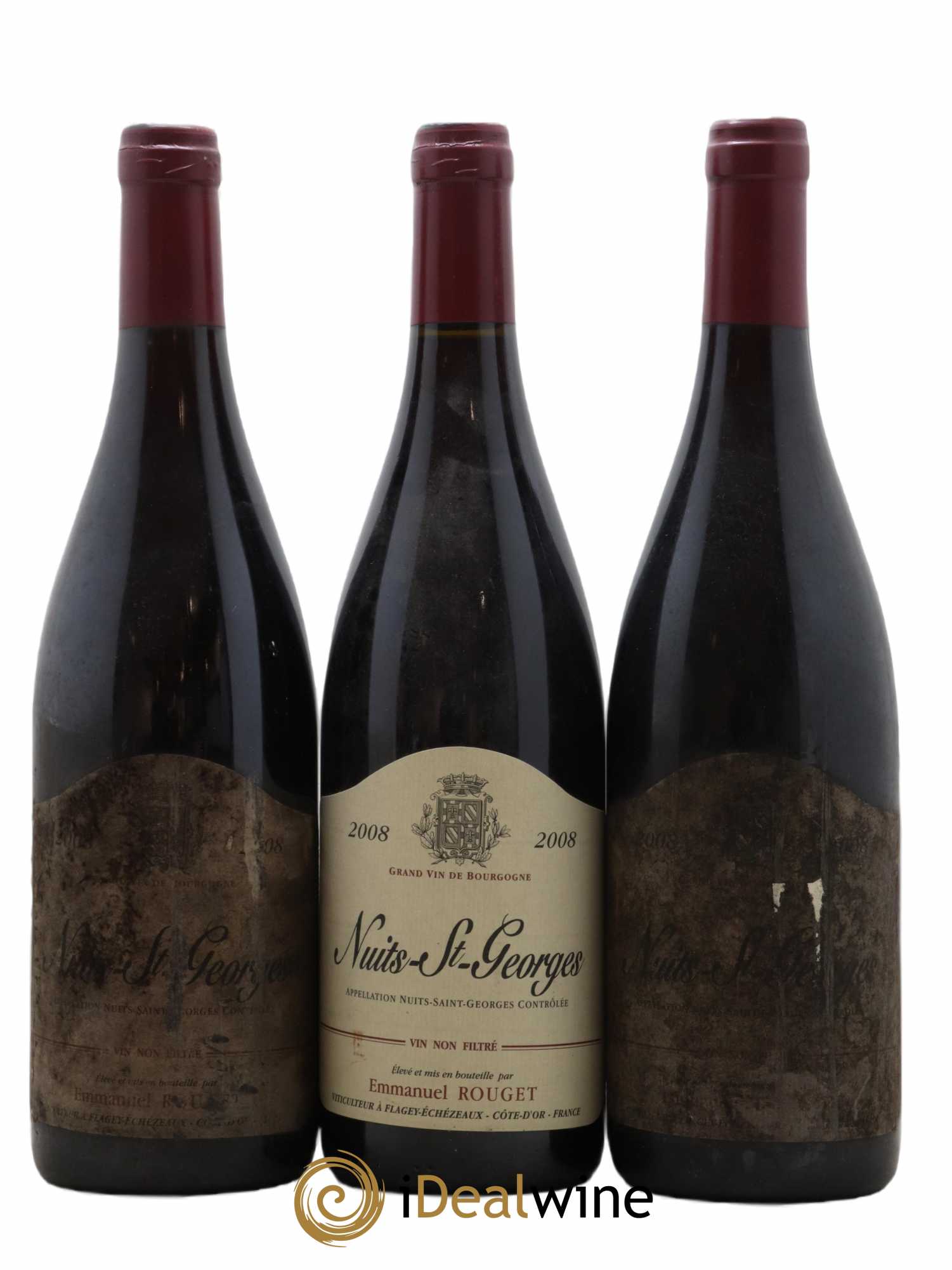 Nuits-Saint-Georges Emmanuel Rouget 2008 - Posten von 3 Flaschen - 0