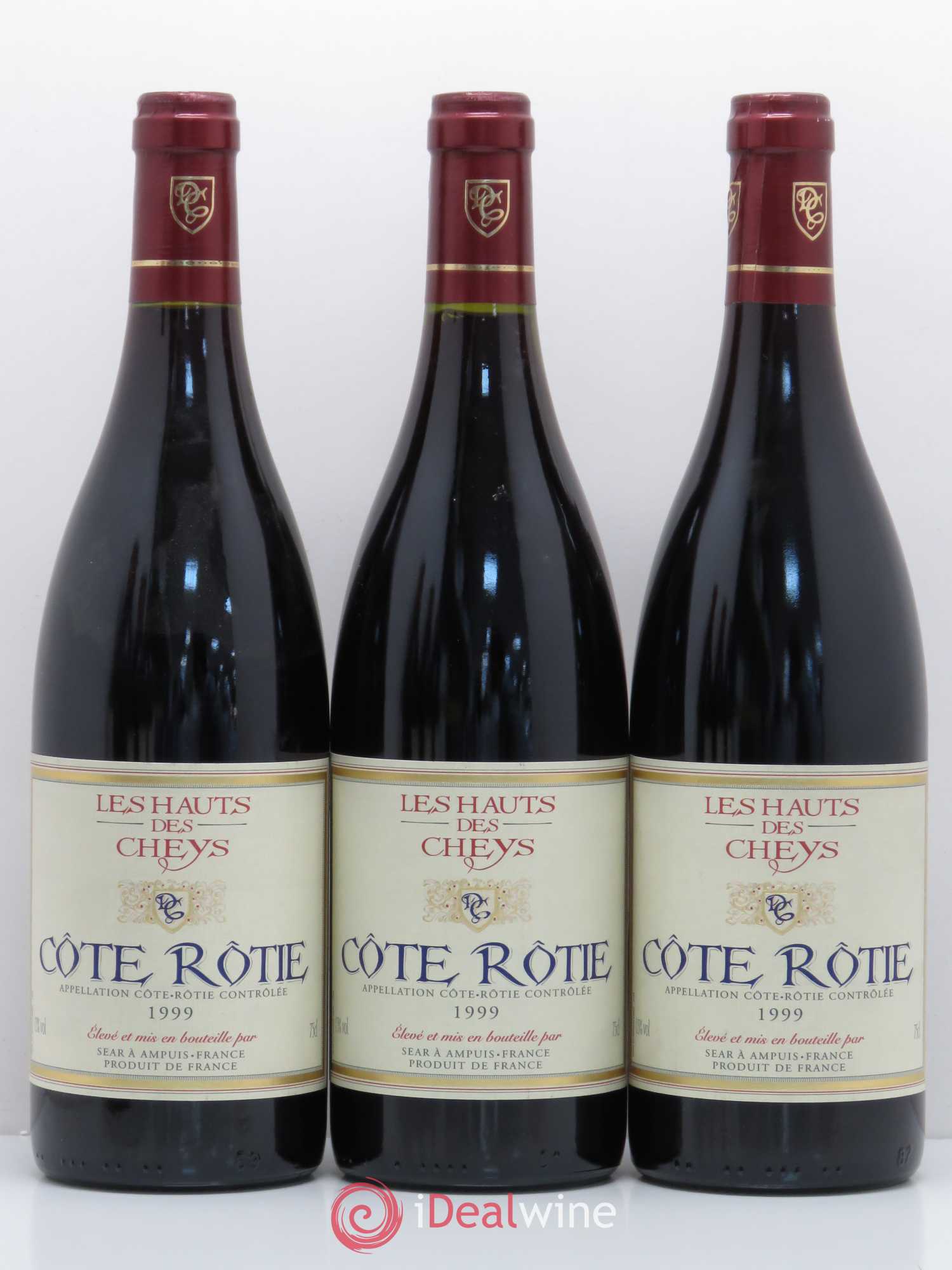 Côte-Rôtie Les Hauts de Cheys 1999 - Posten von 6 Flaschen - 2
