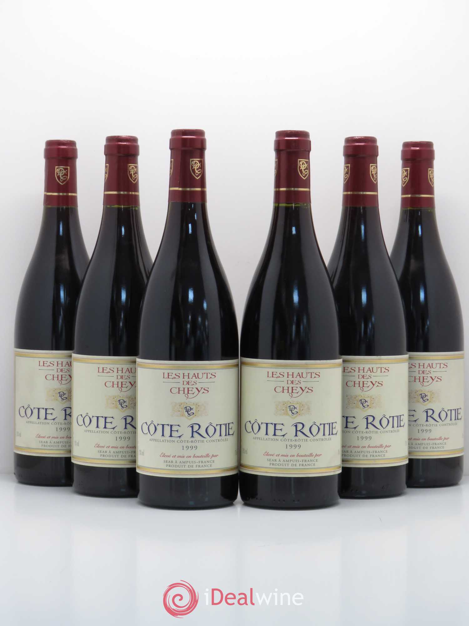 Côte-Rôtie Les Hauts de Cheys (sans prix de réserve) 1999 - Posten von 6 Flaschen - 0