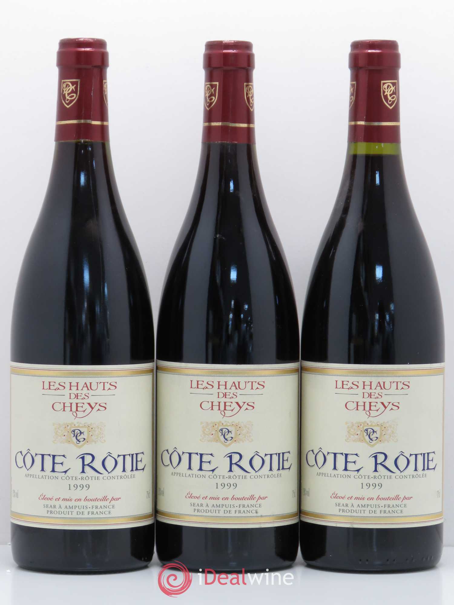 Côte-Rôtie Les Hauts de Cheys 1999 - Posten von 3 Flaschen - 0