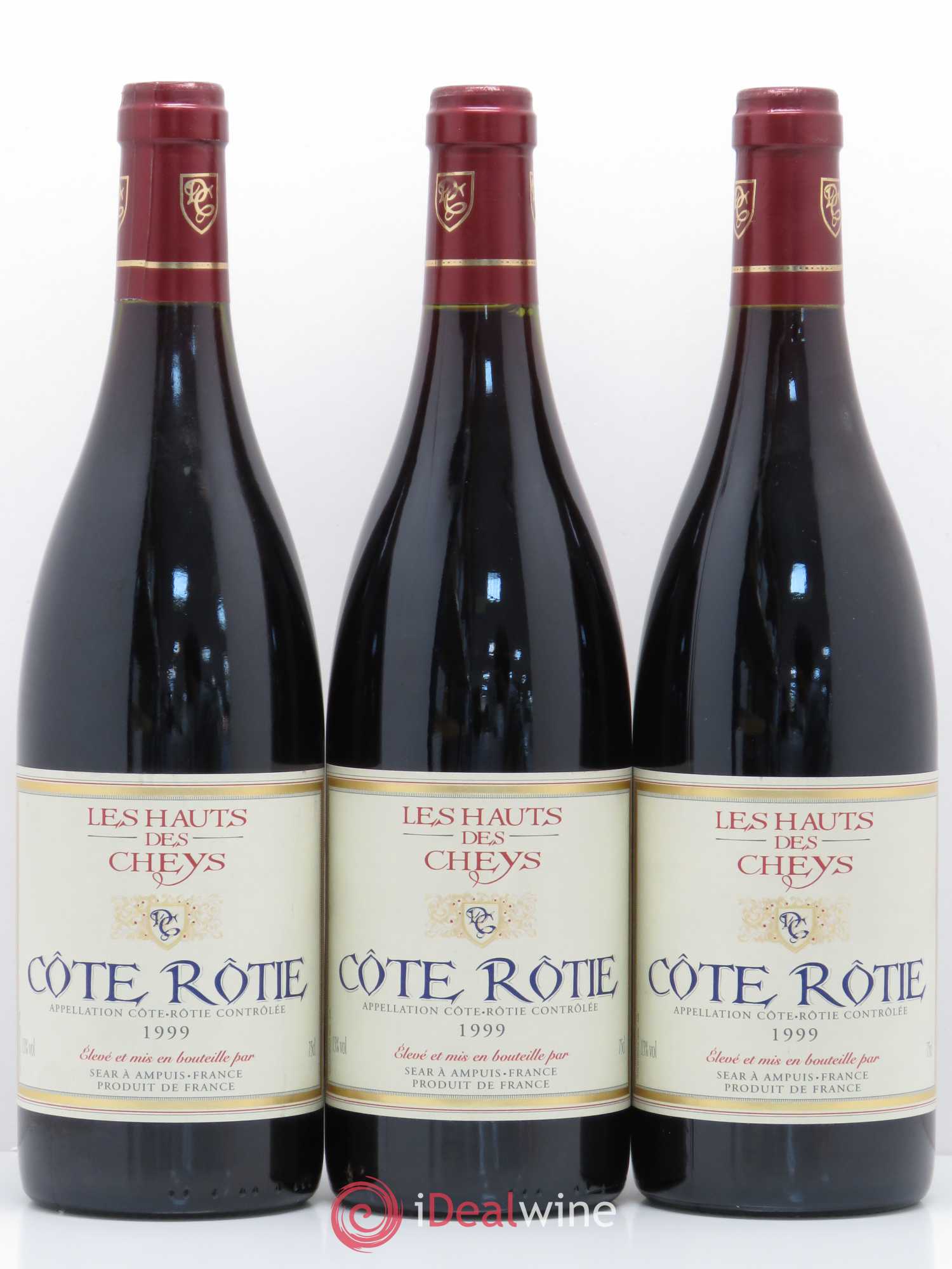 Côte-Rôtie Les Hauts de Cheys 1999 - Lot de 3 bouteilles - 0