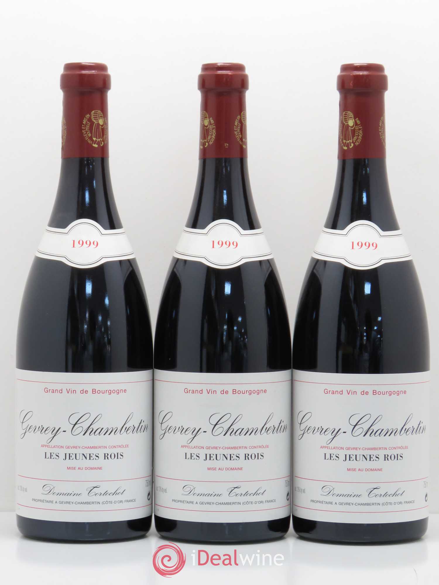 Gevrey-Chambertin Les Jeunes Rois Domaine Tortochot 1999 - Posten von 6 Flaschen - 1