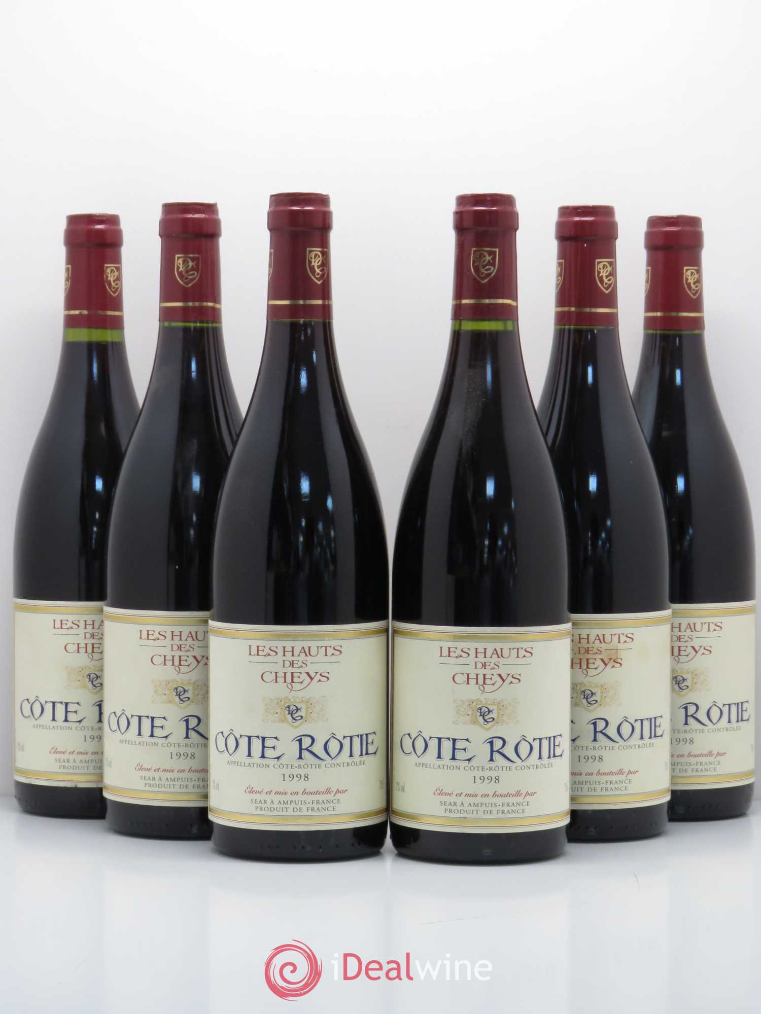 Côte-Rôtie Les Hauts des Cheys (sans prix de réserve) 1998 - Posten von 6 Flaschen - 0