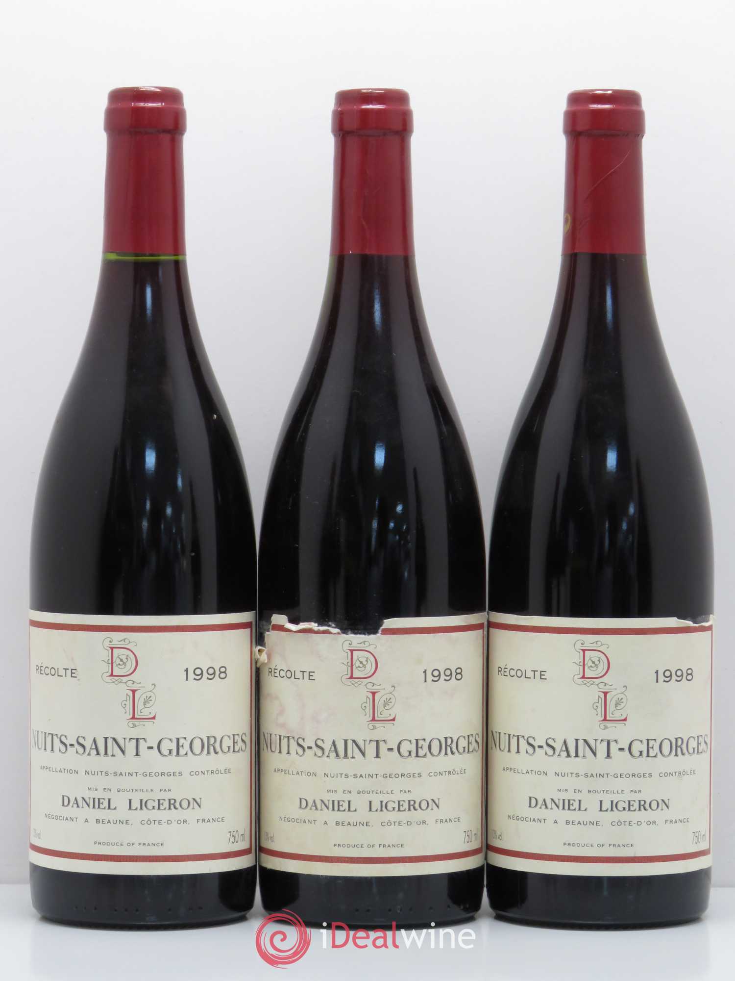 Nuits-Saint-Georges Daniel Ligeron (sans prix de réserve) 1998 - Lot de 6 bouteilles - 2