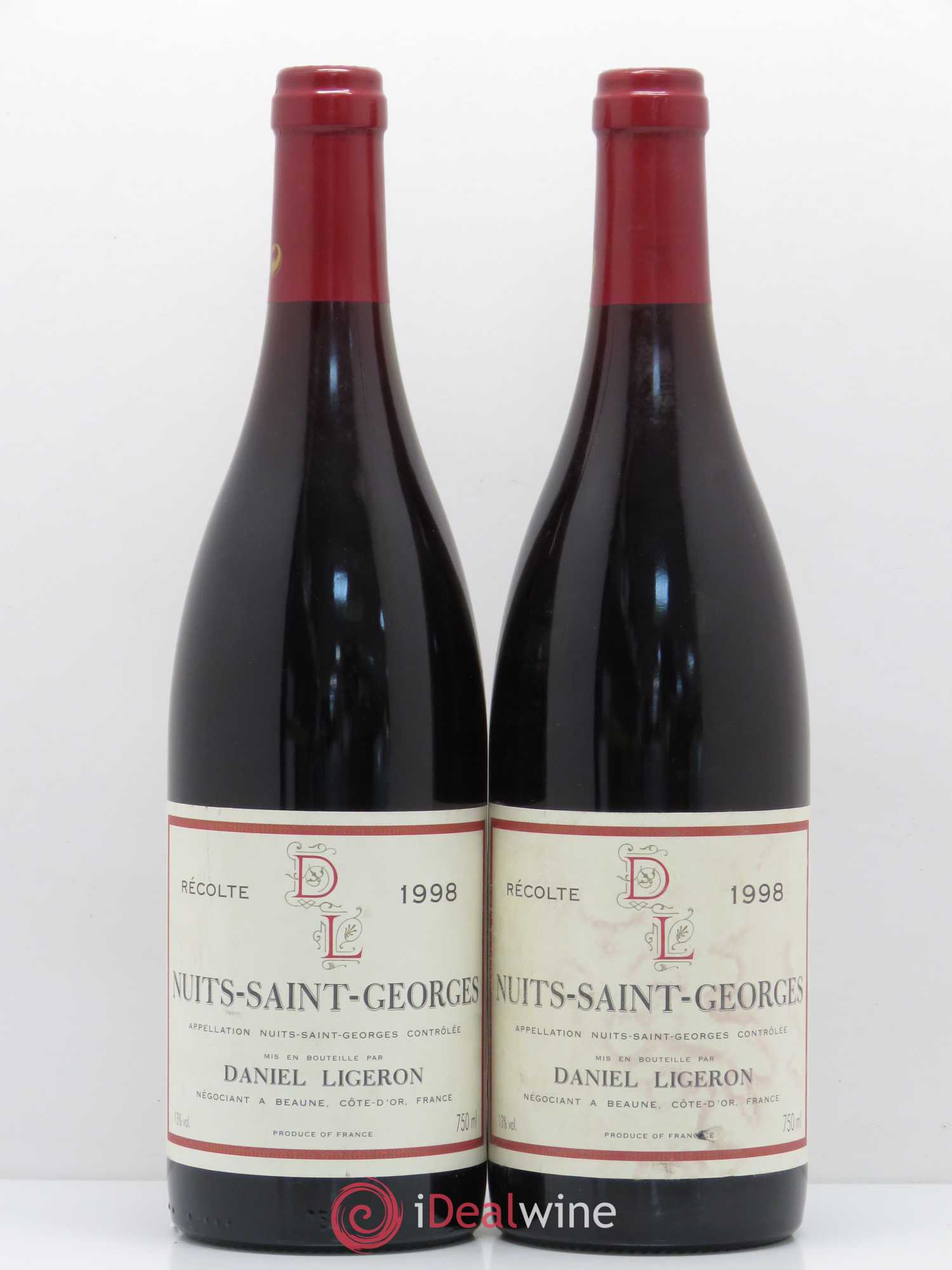 Nuits-Saint-Georges Daniel Ligeron (sans prix de réserve) 1998 - Posten von 2 Flaschen - 0