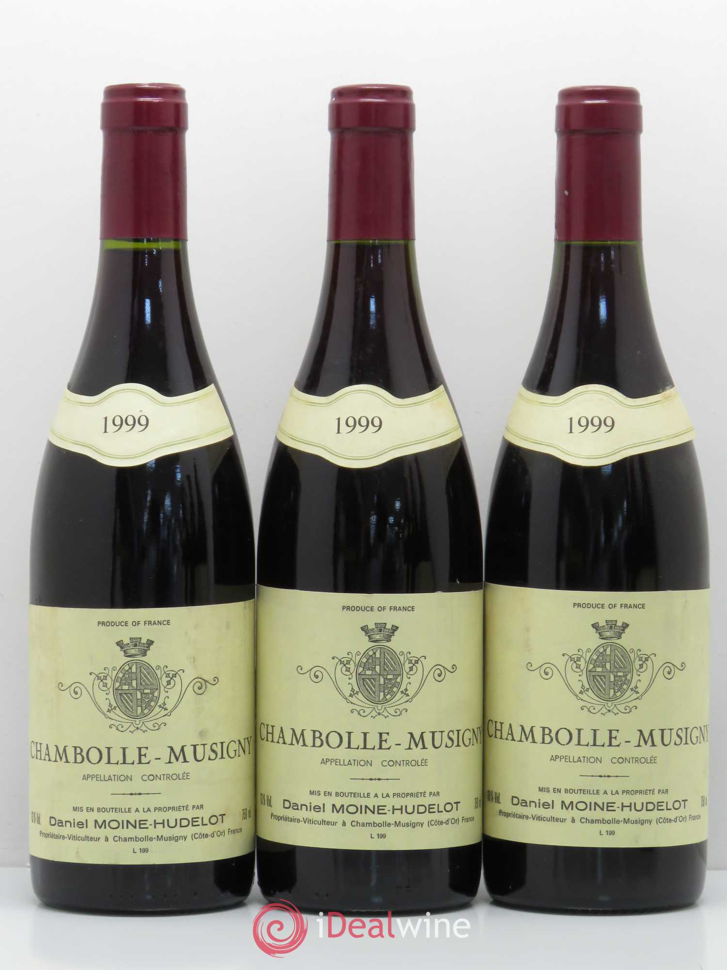Chambolle-Musigny Domaine Moine Hudelot 1999 - Posten von 6 Flaschen - 1