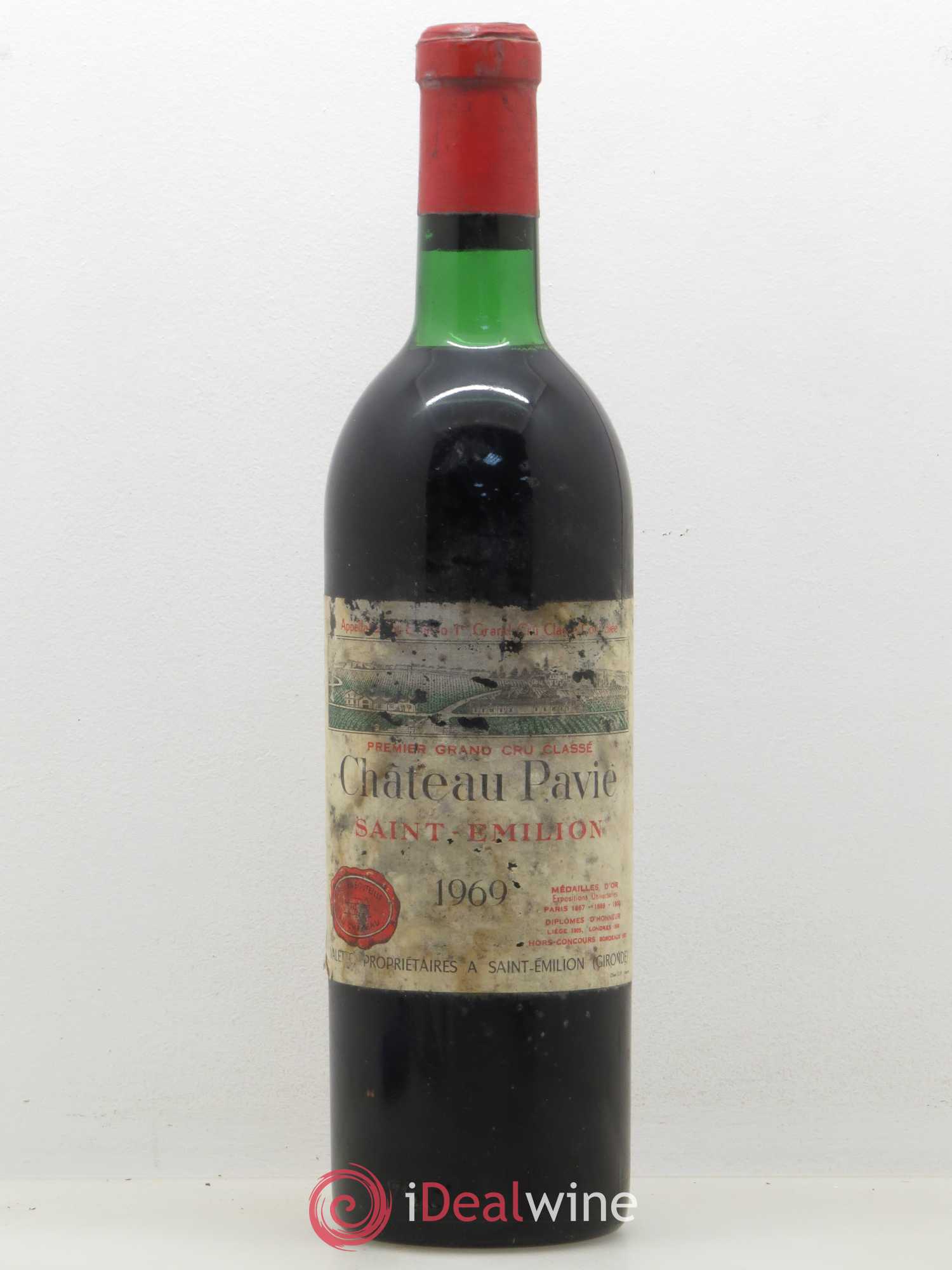 Château Pavie 1er Grand Cru Classé A 1969 - Lot de 1 bouteille - 0