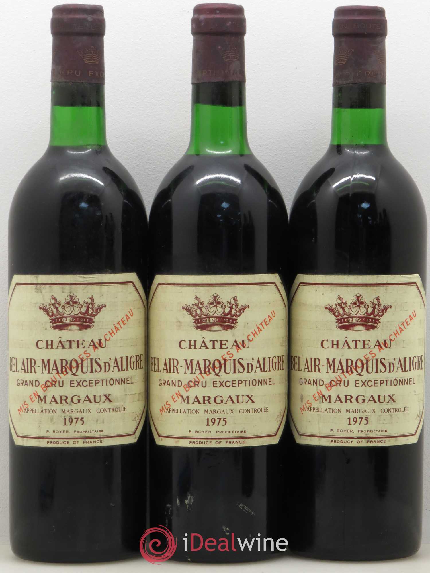 Château Bel Air Marquis d'Aligre 1975 - Lot de 5 bouteilles - 1