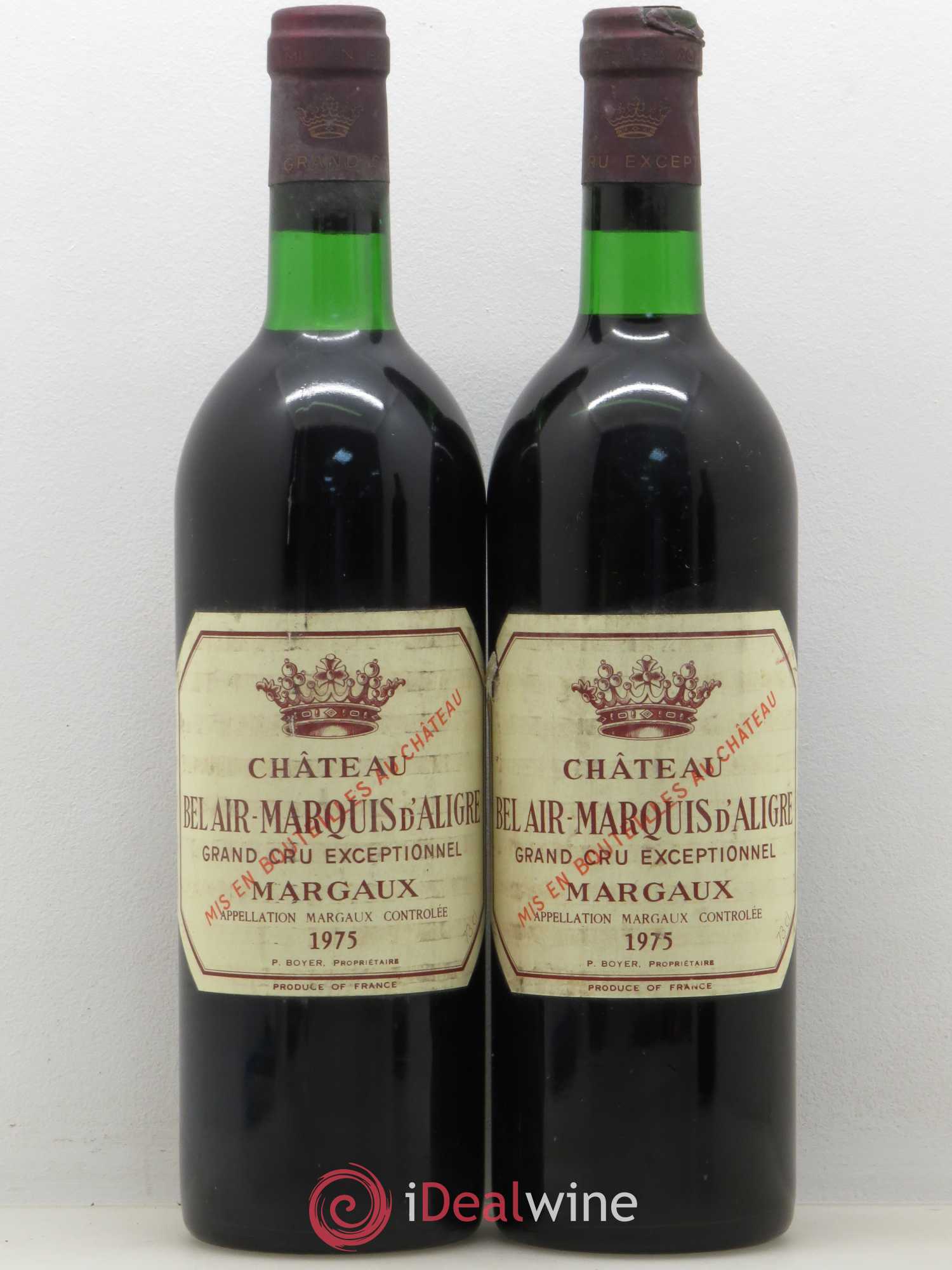 Château Bel Air Marquis d'Aligre 1975 - Lot de 5 bouteilles - 2