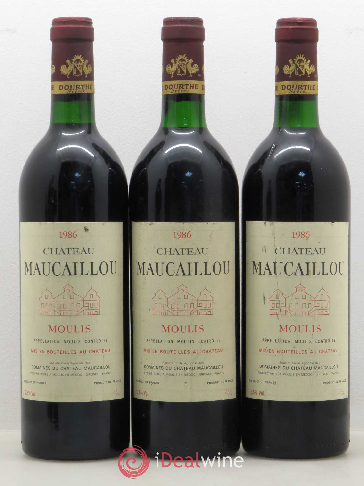 Château Maucaillou 1986 - Lot de 12 bouteilles - 1