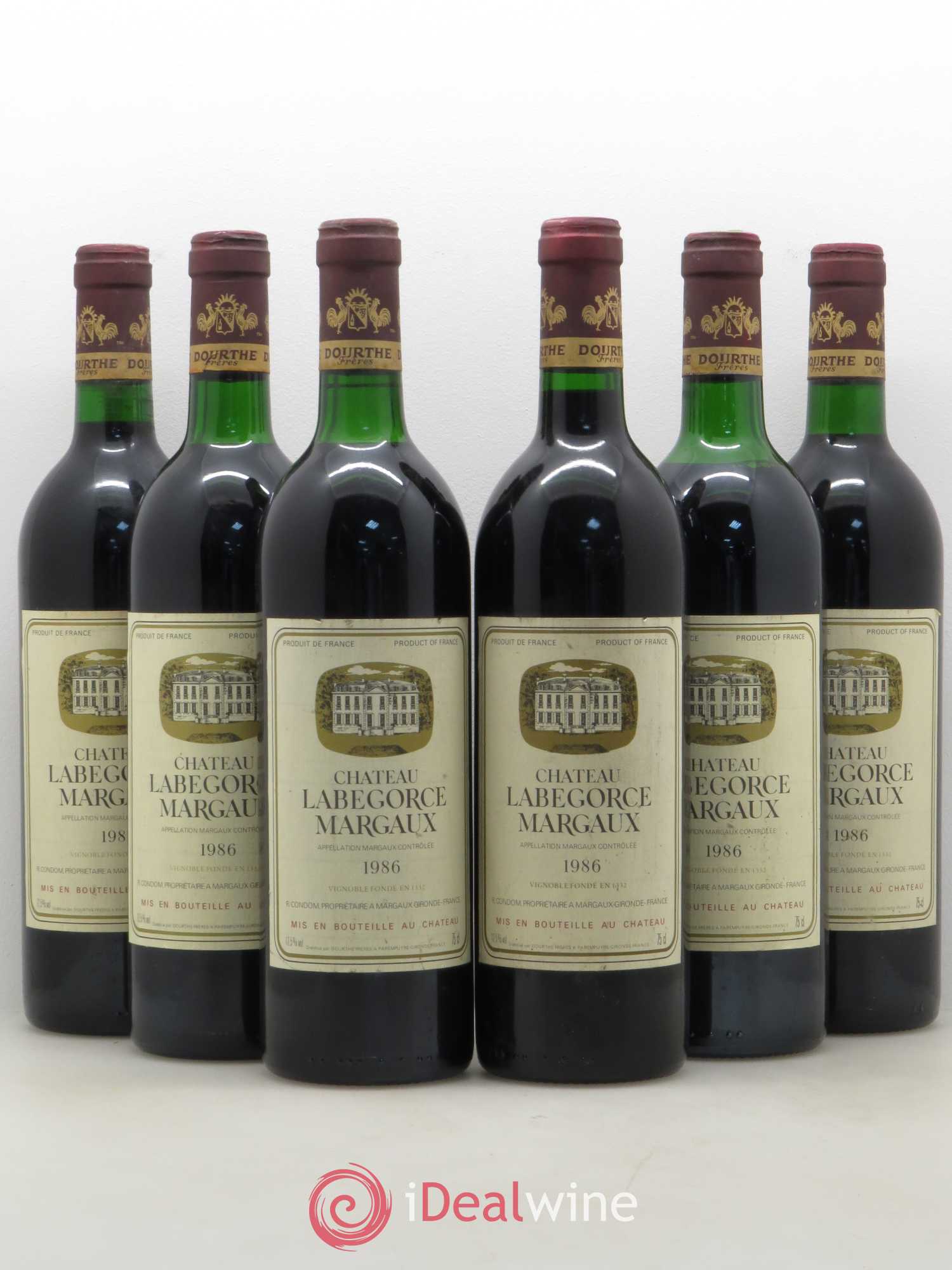 Château Labegorce Cru Bourgeois 1986 - Lot de 6 bouteilles - 0