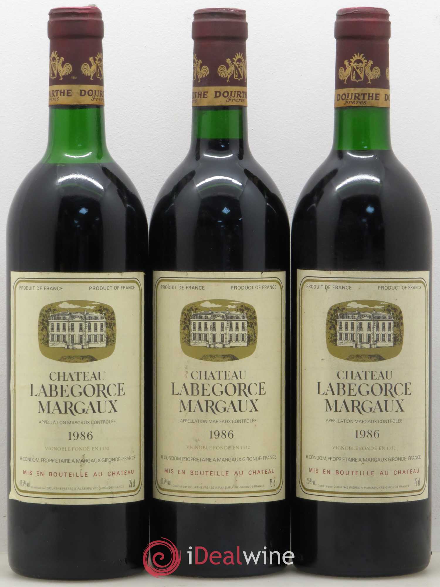 Château Labegorce Cru Bourgeois 1986 - Lot de 5 bouteilles - 1
