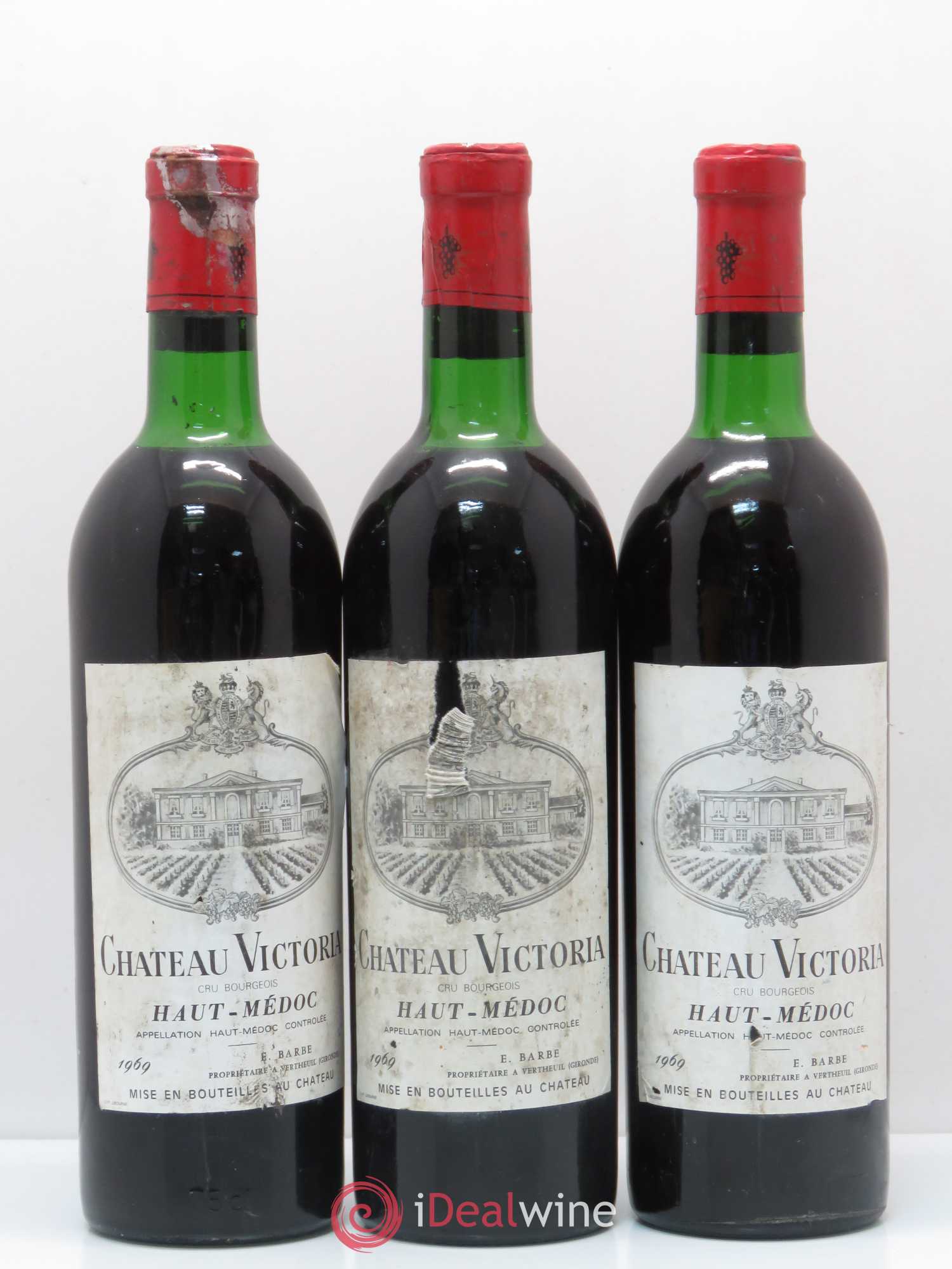 Château Victoria Cru Bourgeois 1969 - Lot de 6 bouteilles - 2