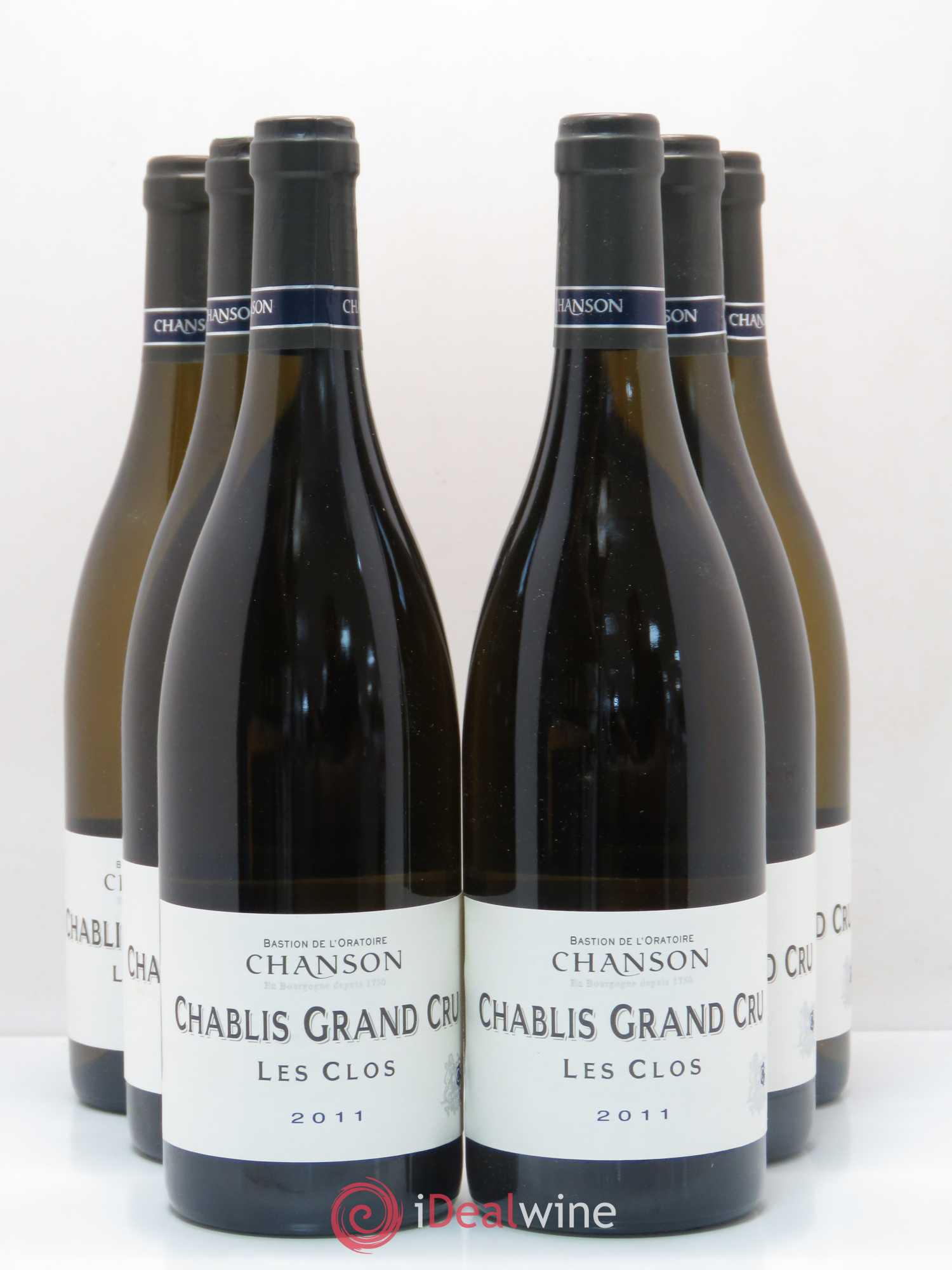 Chablis Grand Cru Les Clos Chanson 2011 - Posten von 6 Flaschen - 0