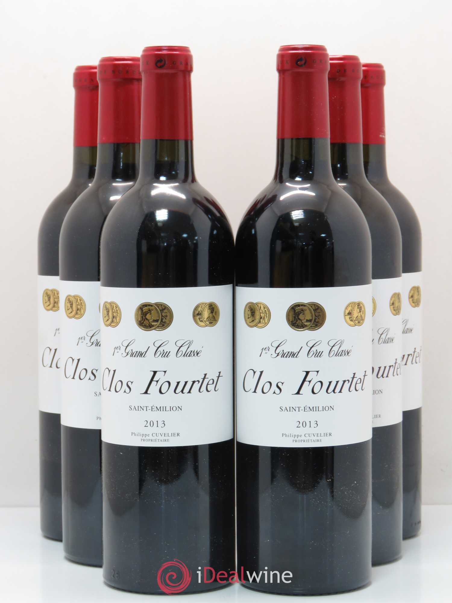 Clos Fourtet 1er Grand Cru Classé B 2013 - Lot de 6 bouteilles - 0