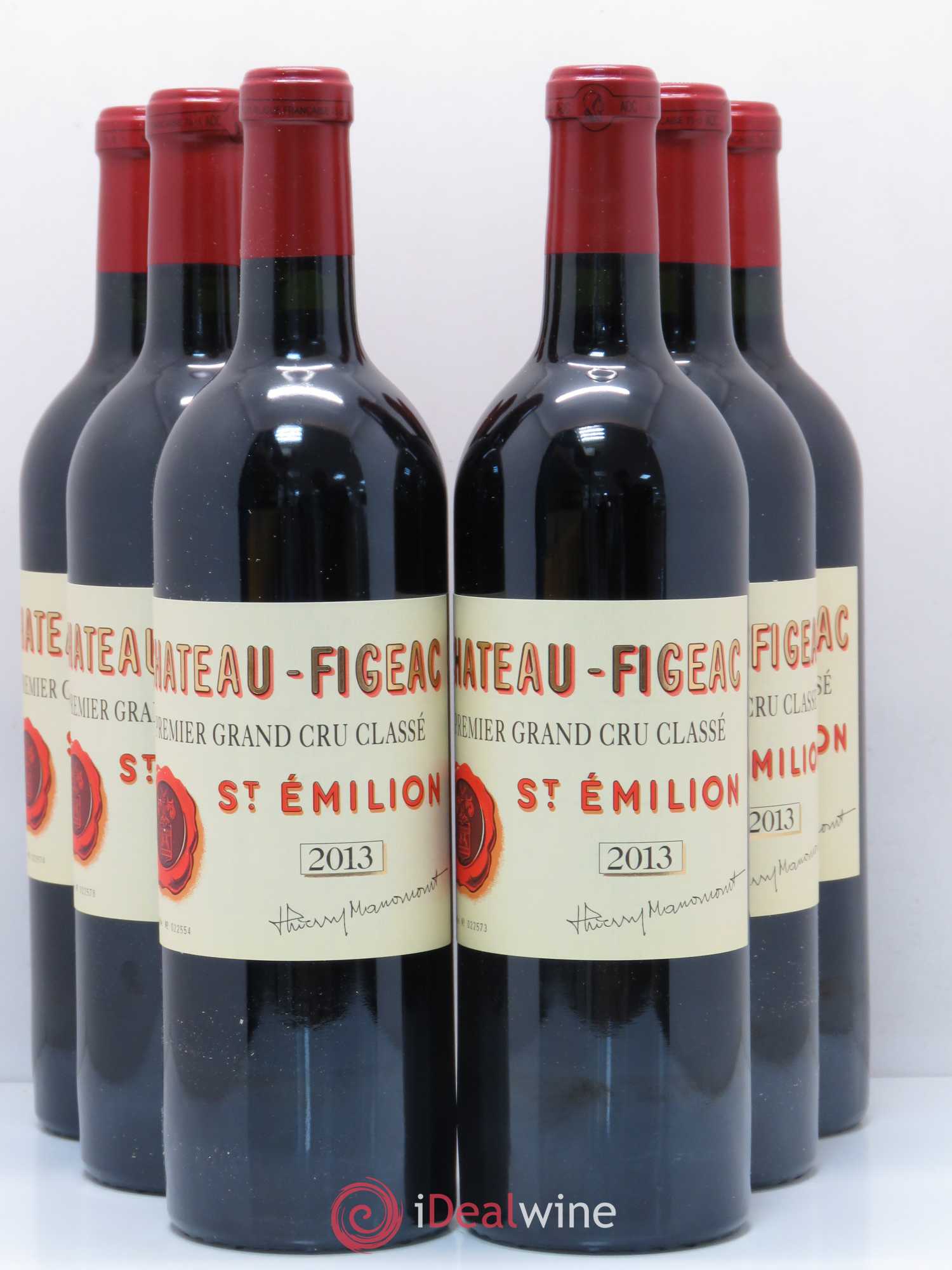 Château Figeac 1er Grand Cru Classé A 2013 - Lot de 6 bouteilles - 0