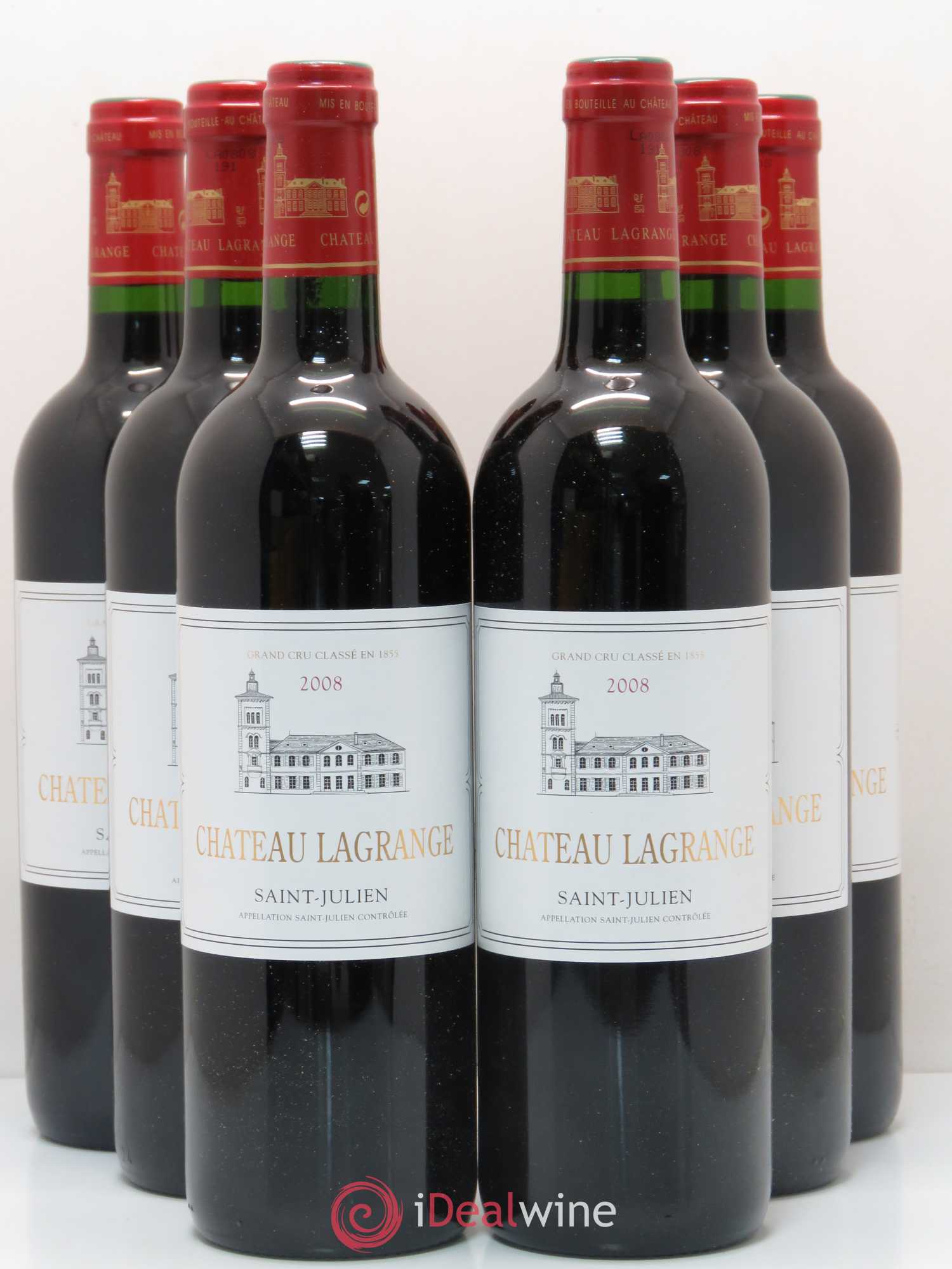 Château Lagrange 3ème Grand Cru Classé 2008 - Lot de 6 bouteilles - 0