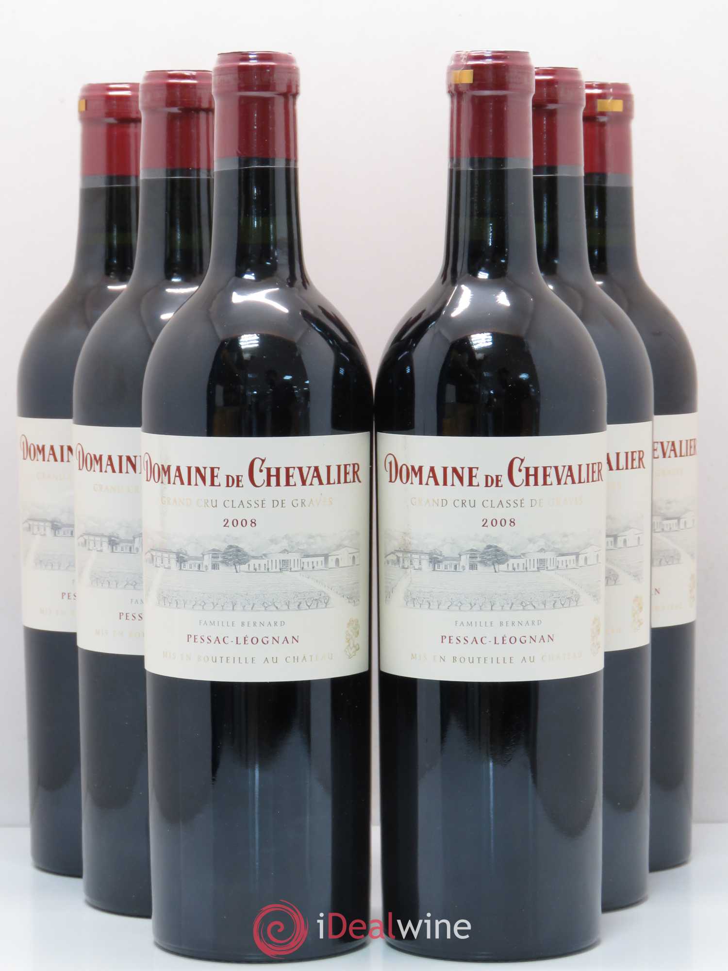Domaine de Chevalier Cru Classé de Graves 2008 - Lot de 6 bouteilles - 0