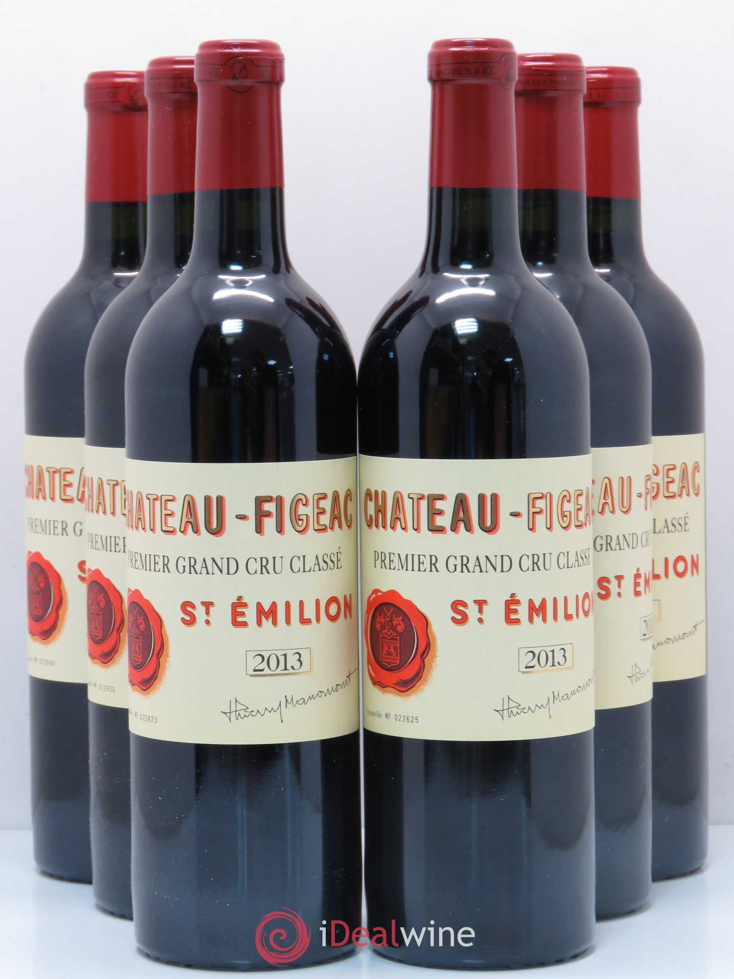 Château Figeac 1er Grand Cru Classé A 2013 - Lot de 6 bouteilles - 0