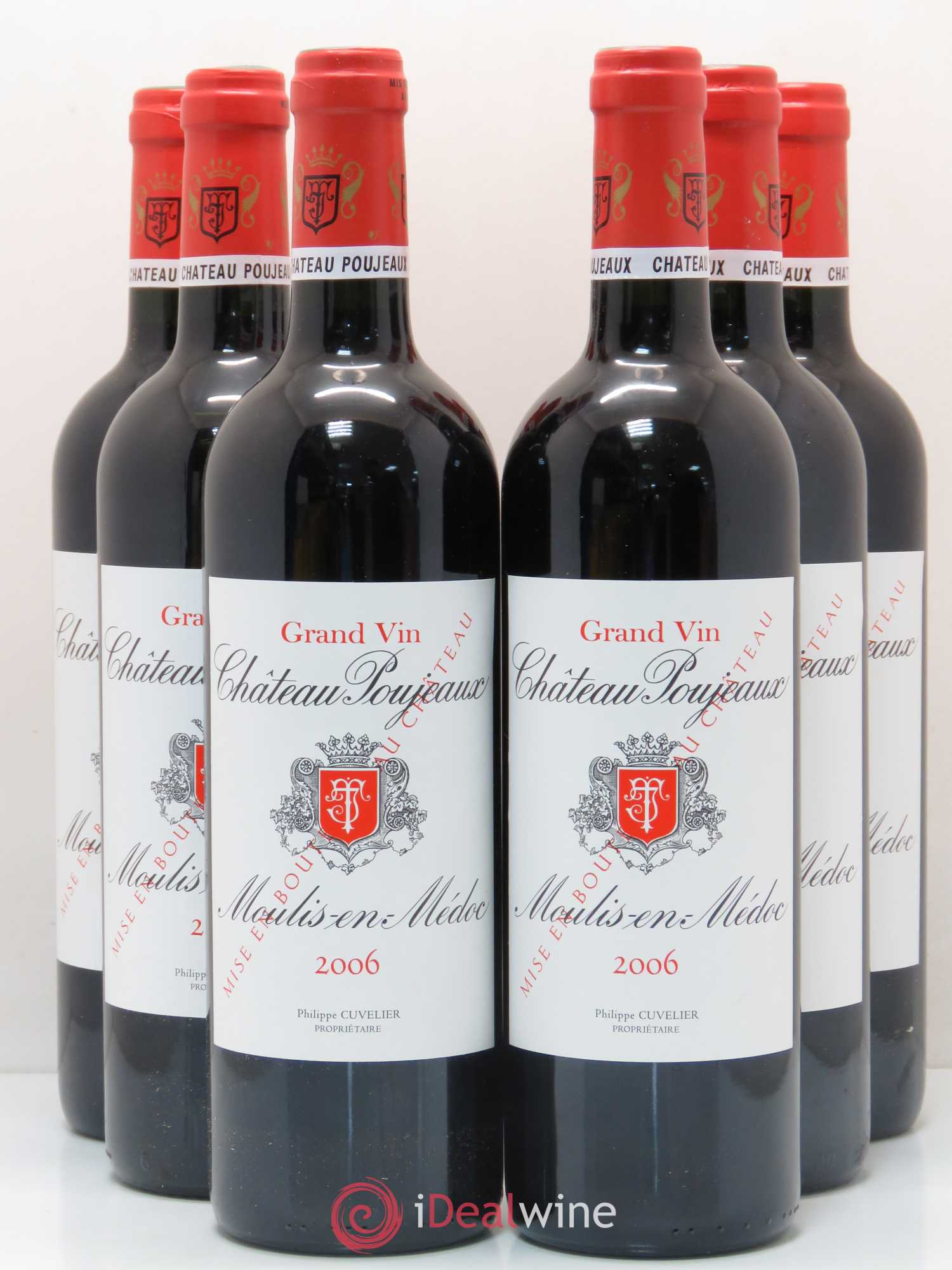 Château Poujeaux 2006 - Lot de 6 bouteilles - 0