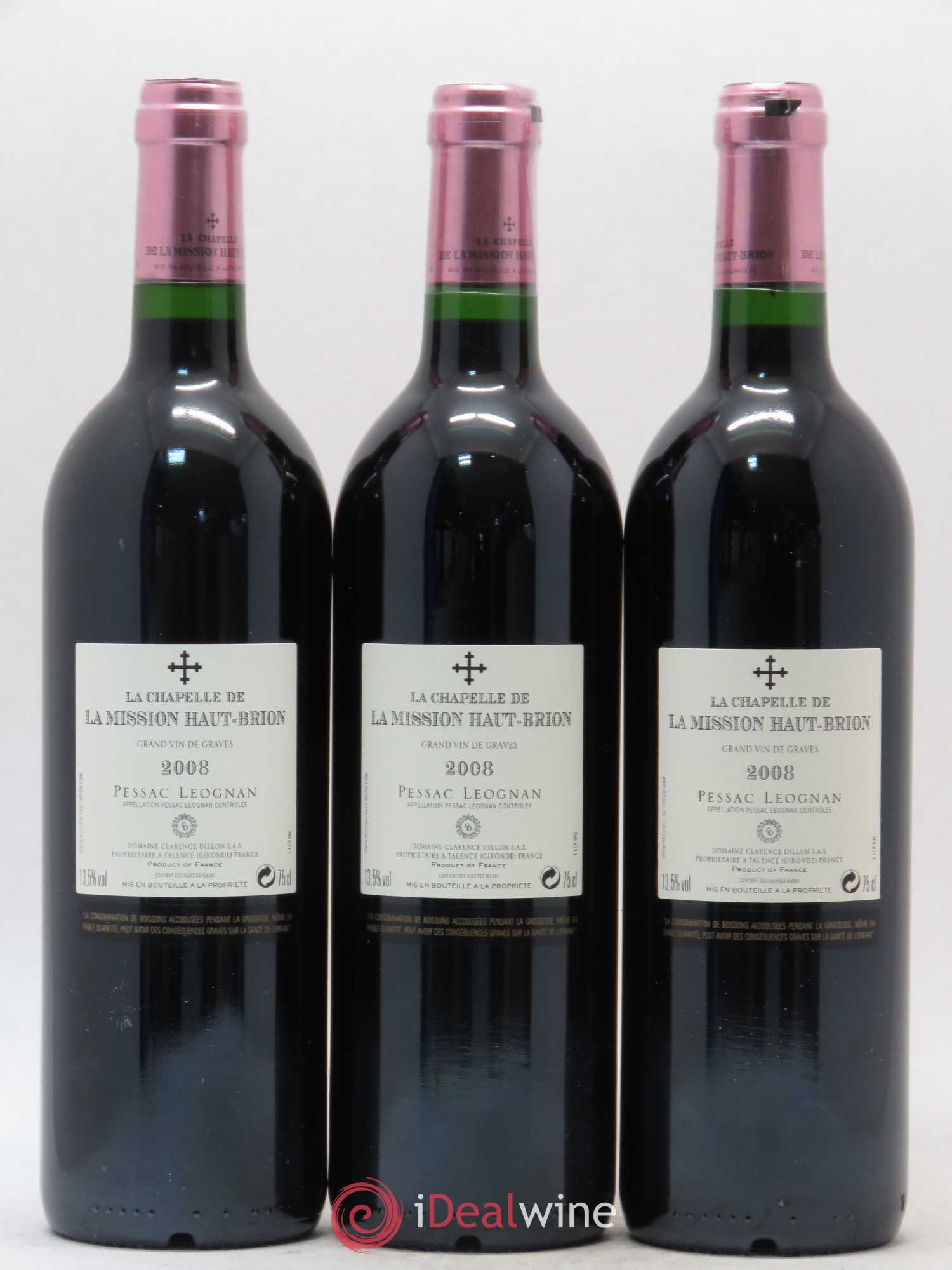 La Chapelle de La Mission Haut-Brion Second Vin 2008 - Lot de 3 bouteilles - 1