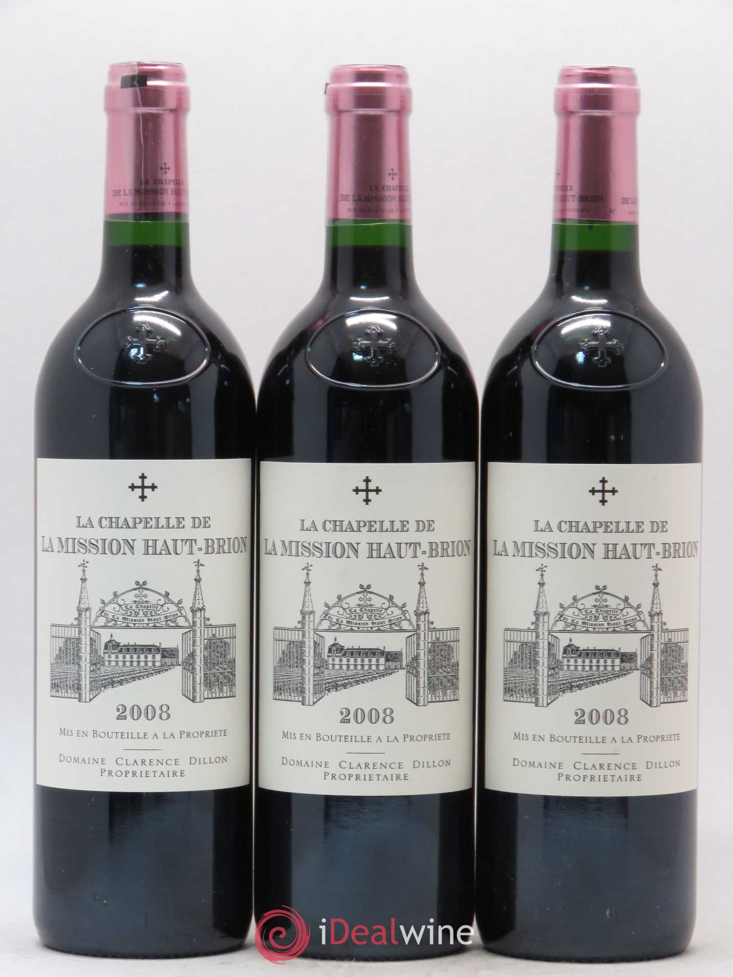 La Chapelle de La Mission Haut-Brion Second Vin 2008 - Lot de 3 bouteilles - 0
