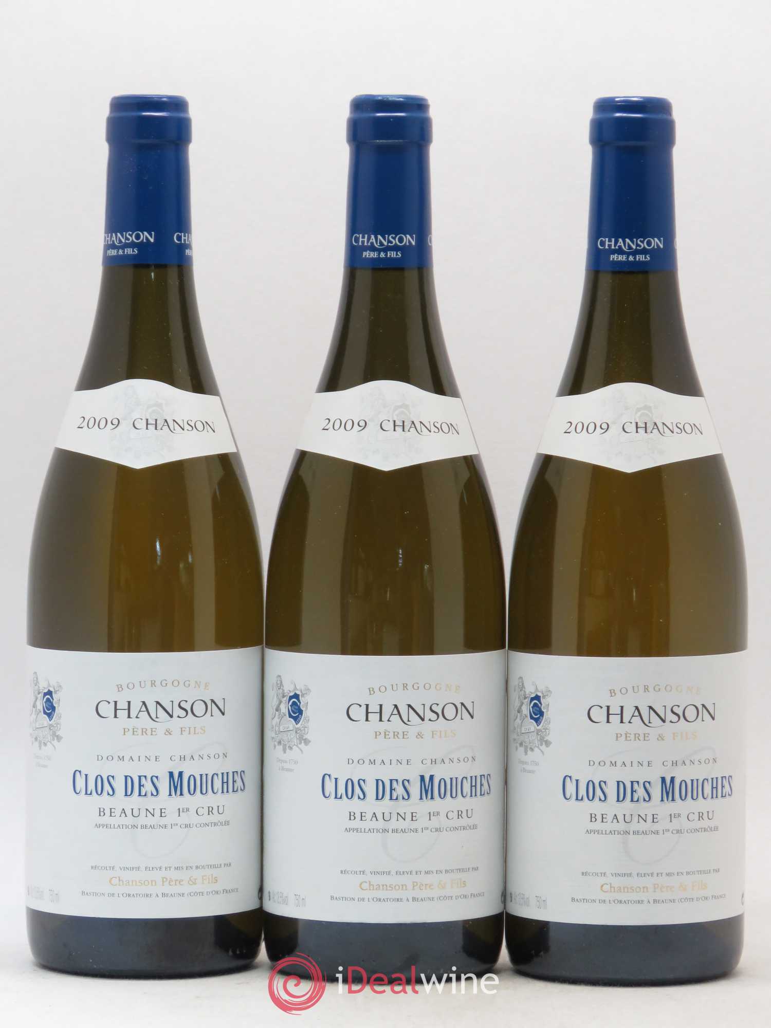 Beaune 1er Cru Clos des Mouches Chanson 2009 - Lot de 3 bouteilles - 0