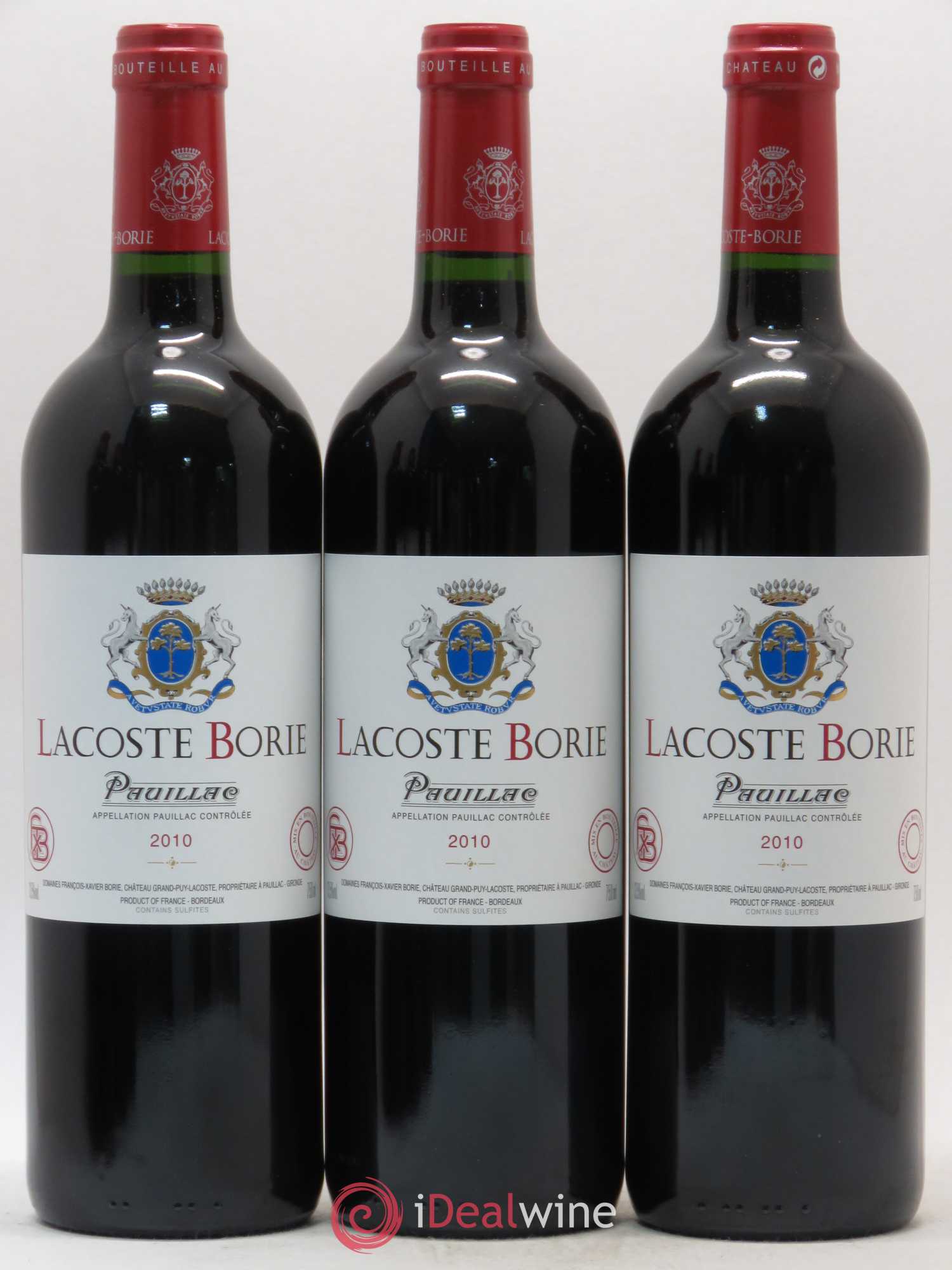 Lacoste Borie 2010 - Lot de 6 bouteilles - 2