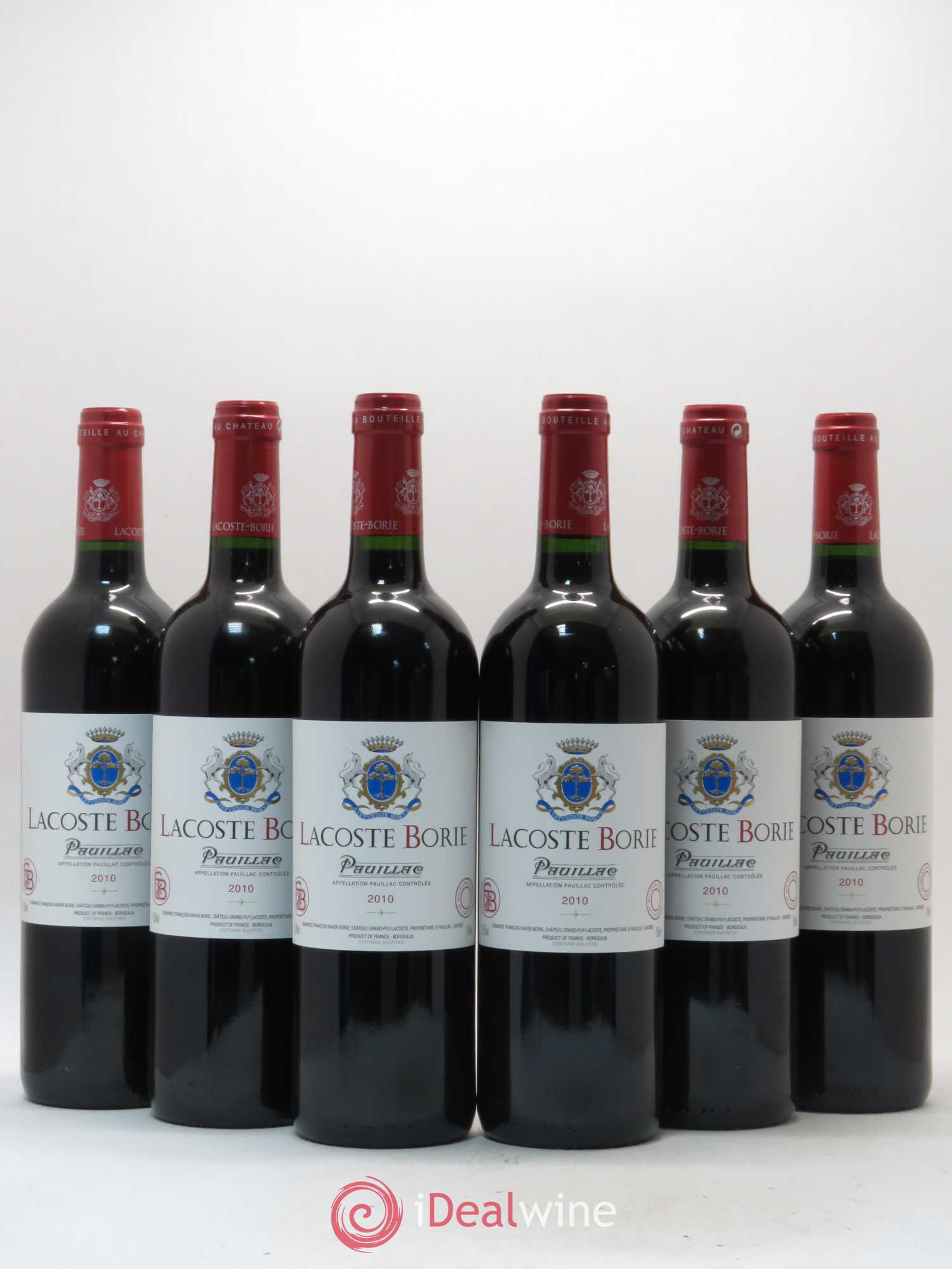 Lacoste Borie 2010 - Lot de 6 bouteilles - 0