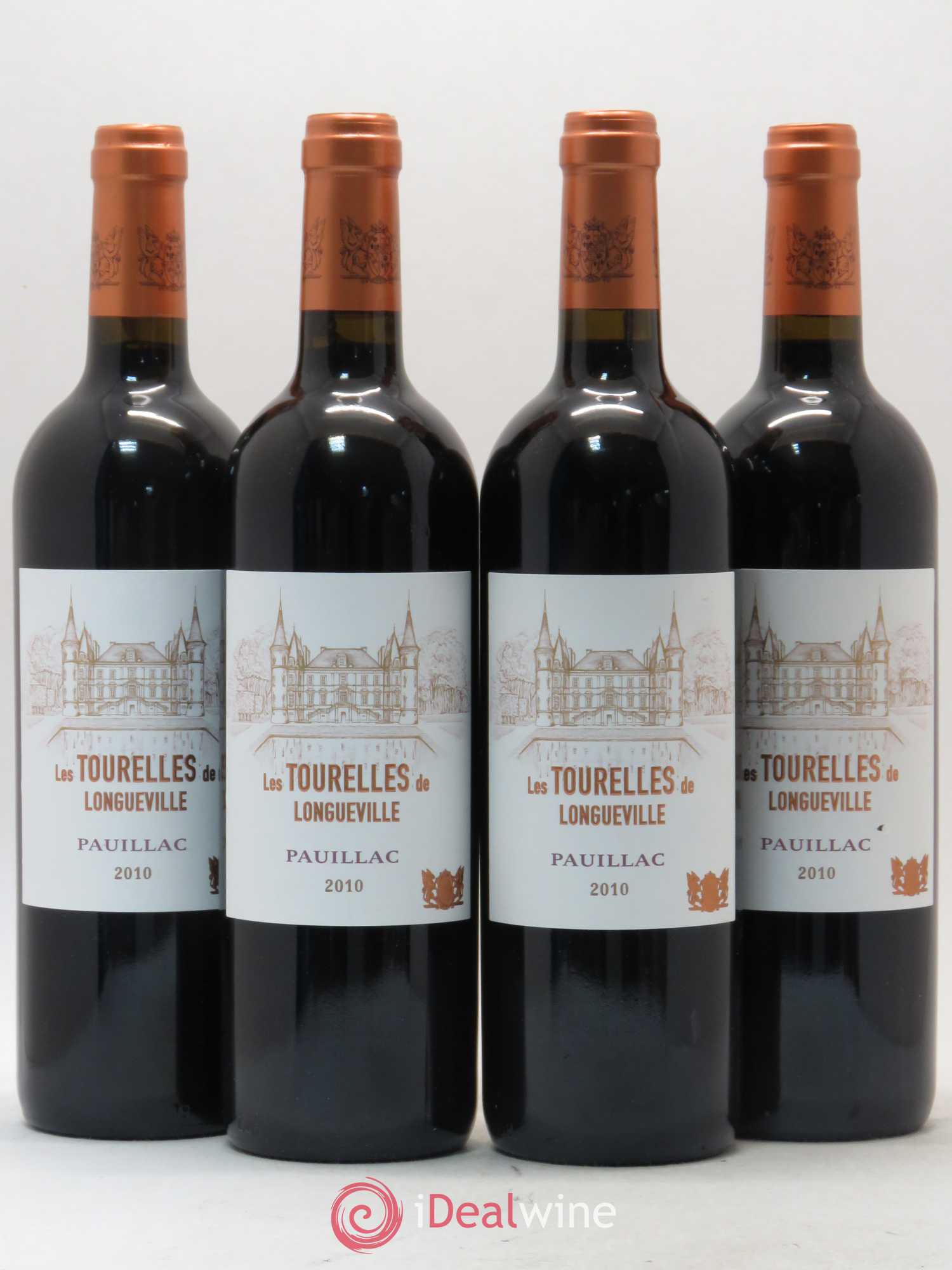 Les Tourelles de Longueville Second Vin 2010 - Lot de 4 bouteilles - 0