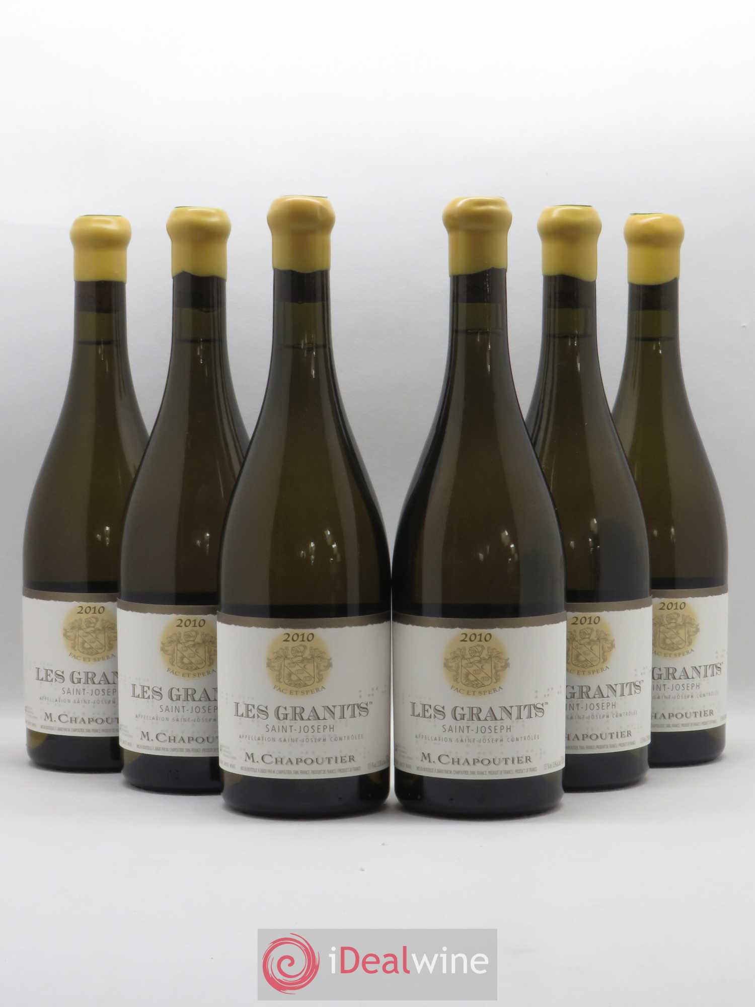 Saint-Joseph Les Granits Chapoutier 2010 - Lotto di 6 bottiglie - 0
