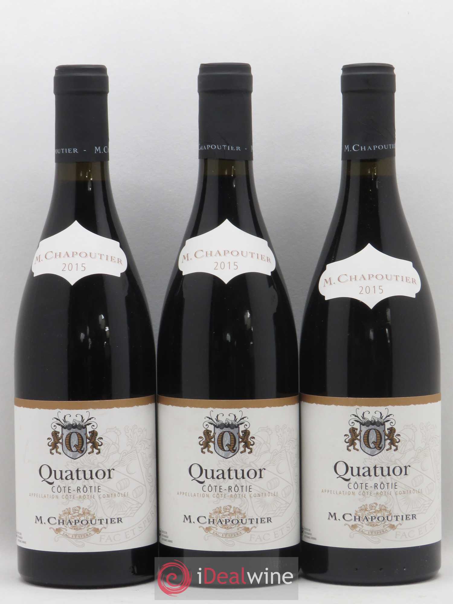 Côte-Rôtie Quatuor Chapoutier 2015 - Lotto di 6 bottiglie - 1