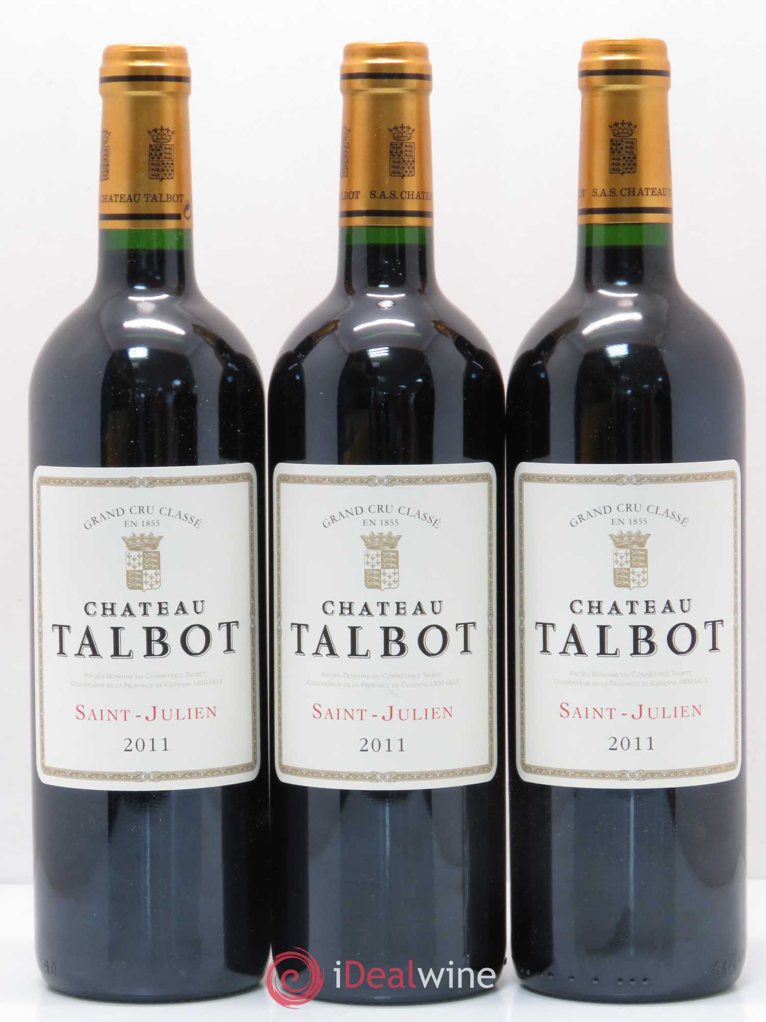 Château Talbot 4ème Grand Cru Classé 2011 - Lot de 6 bouteilles - 2