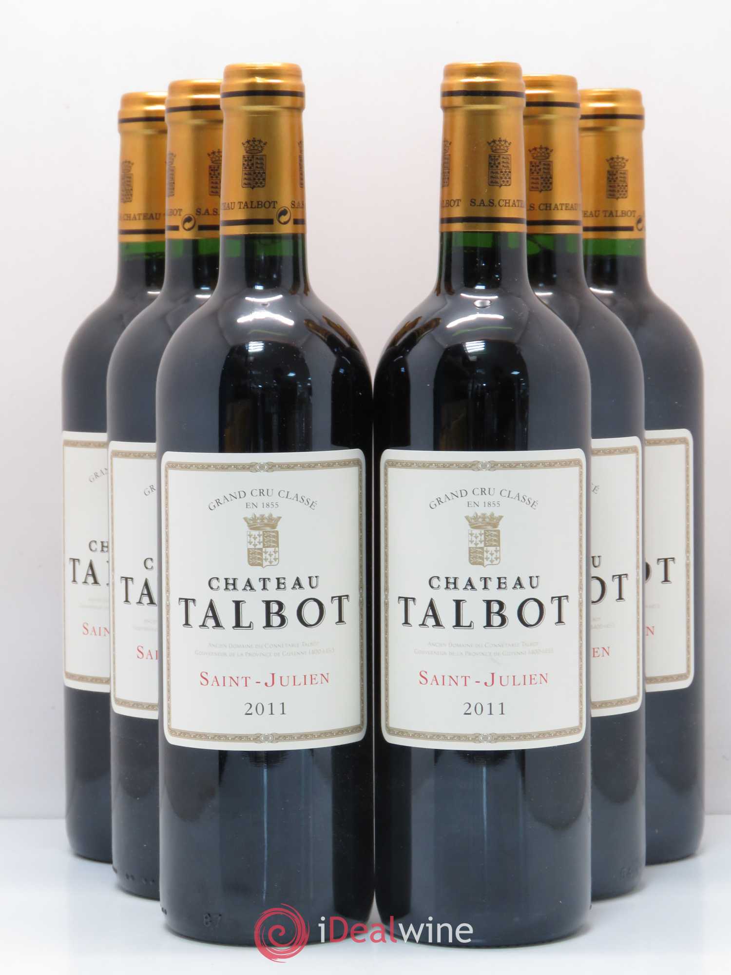 Château Talbot 4ème Grand Cru Classé 2011 - Lot de 6 bouteilles - 0