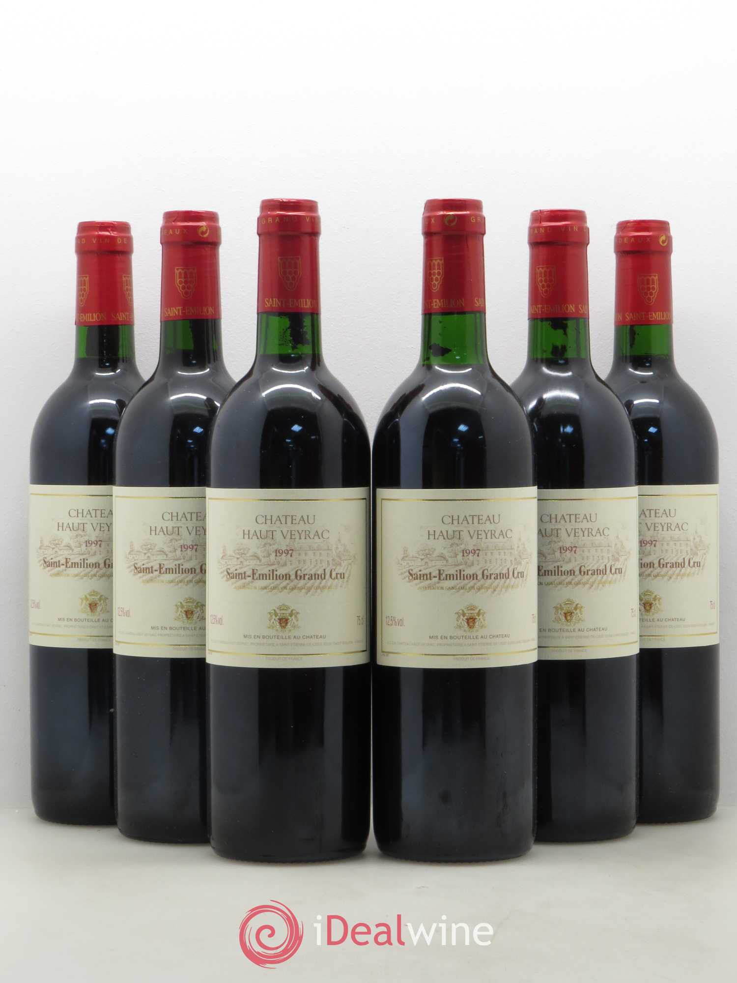 Saint-Émilion Grand Cru Château Haut Veyrac 1997 - Posten von 6 Flaschen - 0