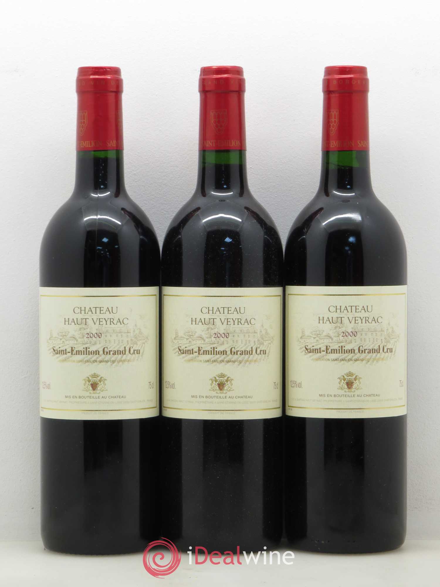 Saint-Émilion Grand Cru Château Haut Veyrac 2000 - Lot of 6 bottles - 1
