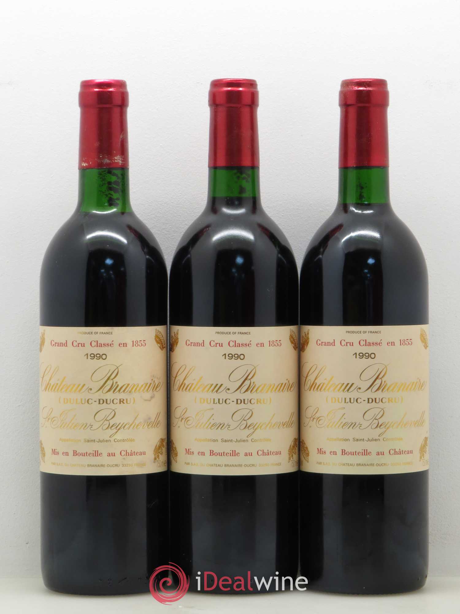 Château Branaire Ducru 4ème Grand Cru Classé 1990 - Lot de 6 bouteilles - 1