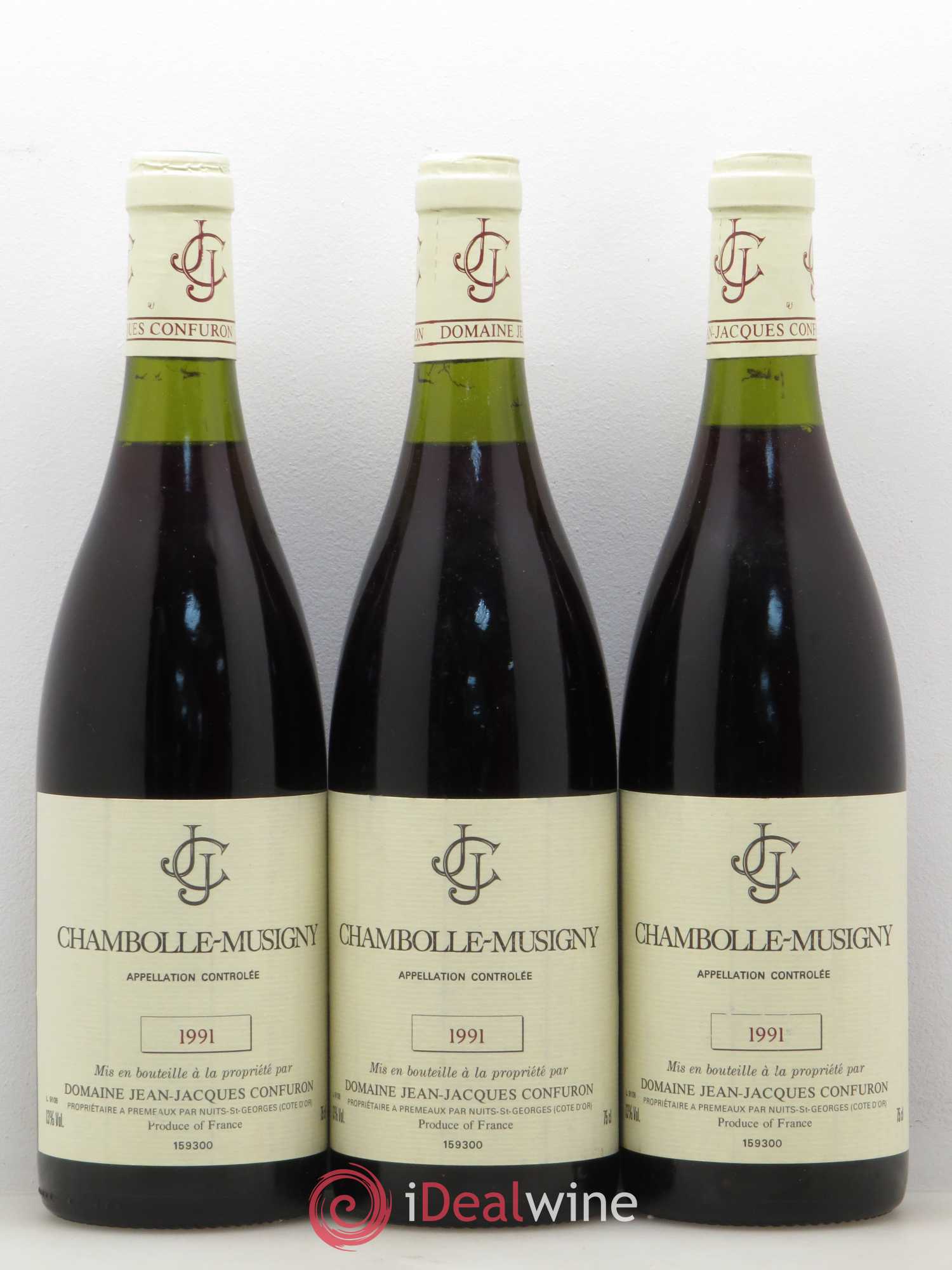 Chambolle-Musigny Jean-Jacques Confuron 1991 - Lot de 6 bouteilles - 2