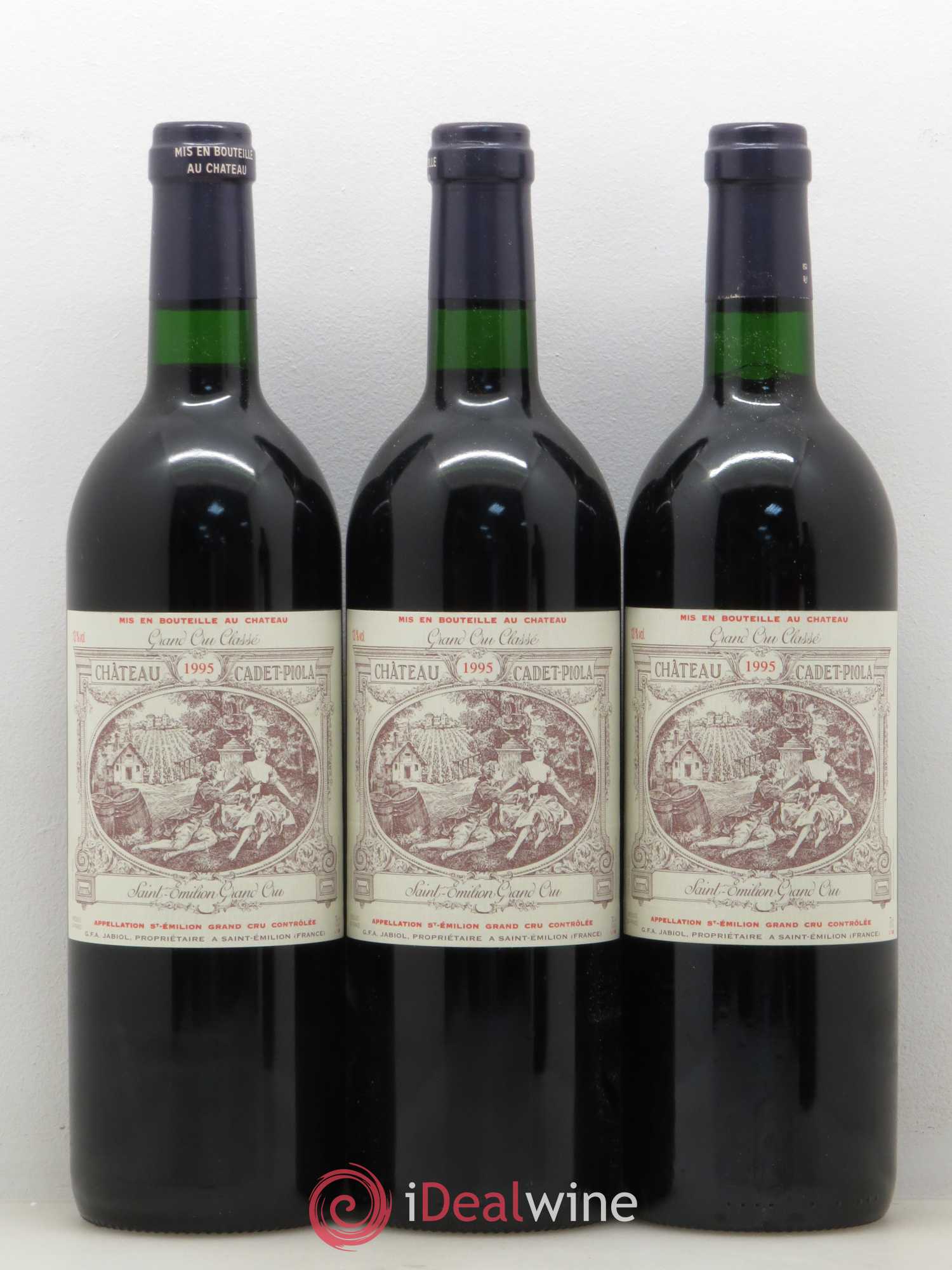 Château Cadet Piola Grand Cru Classé 1995 - Lot de 12 bouteilles - 1