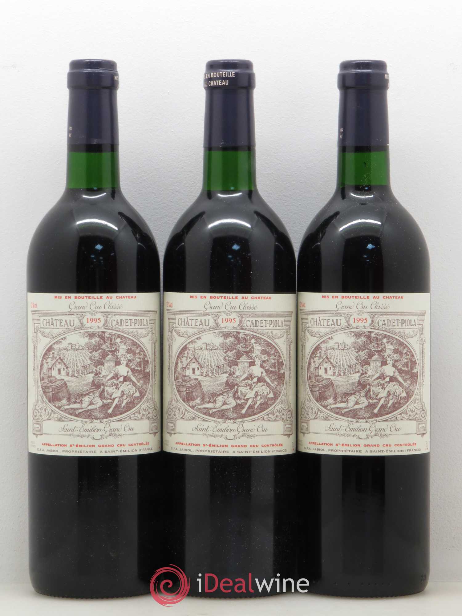 Château Cadet Piola Grand Cru Classé 1995 - Lot de 12 bouteilles - 2