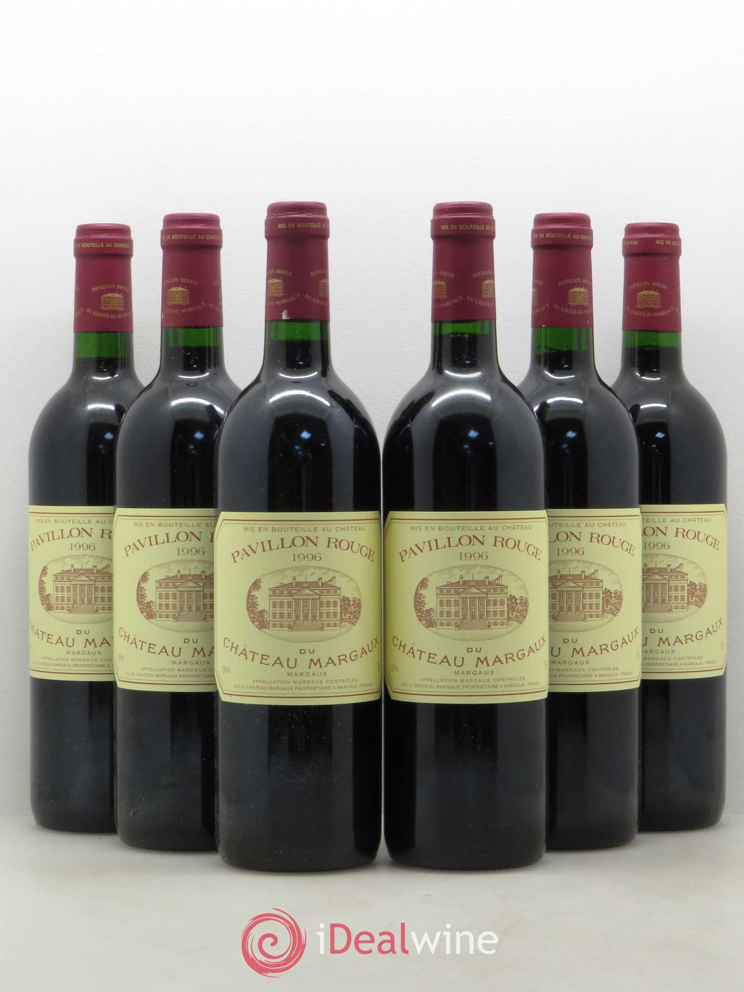 Pavillon Rouge du Château Margaux Second Vin 1996 - Lot de 6 bouteilles - 0